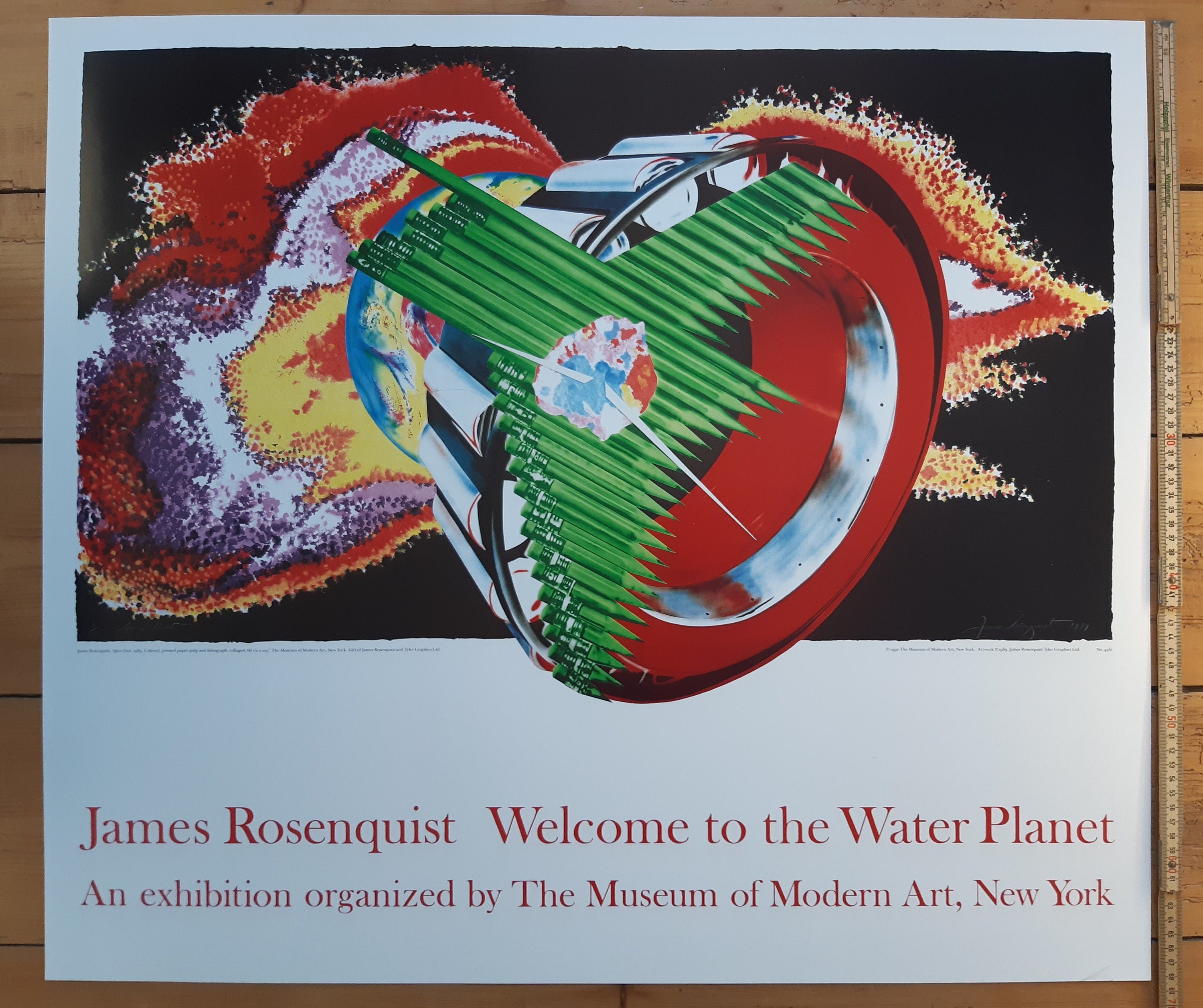 James Rosenquist Original-Kunstposter – 78,5 × 68,5 cm