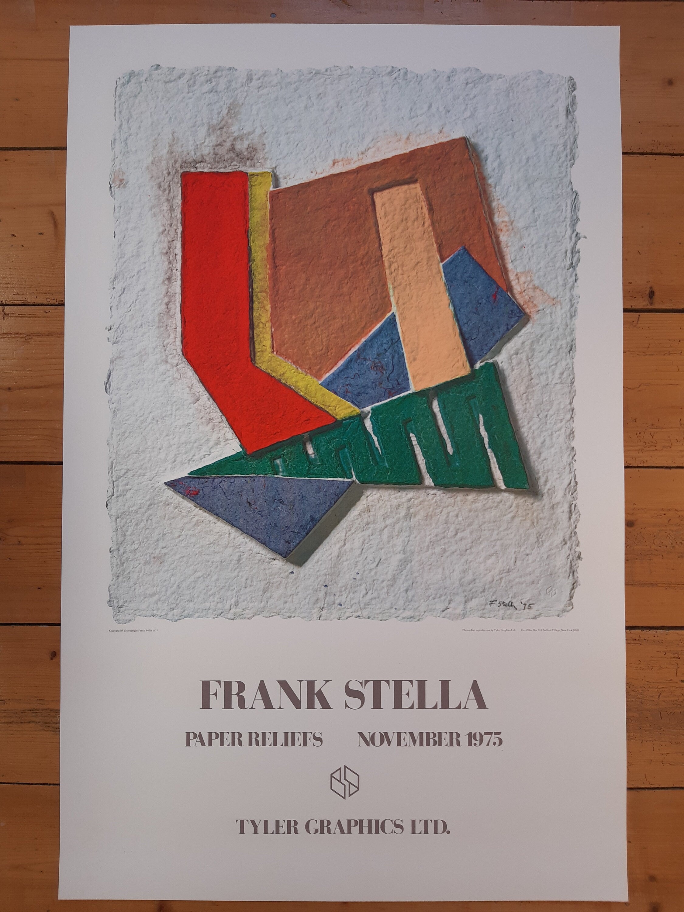 Frank Stella Original-Kunstposter – 63 × 98,5 cm