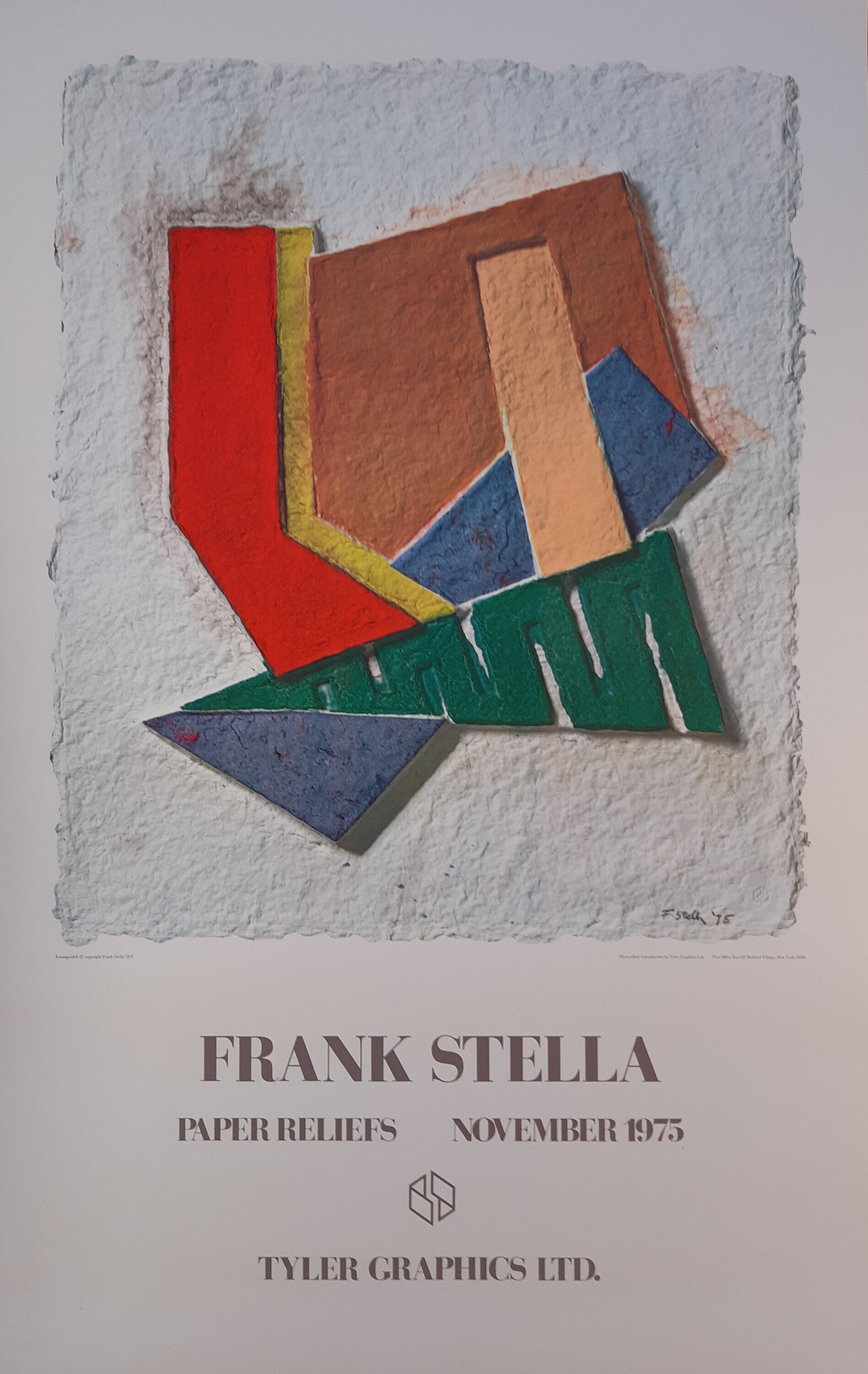 Frank Stella Original-Kunstposter – 63 × 98,5 cm