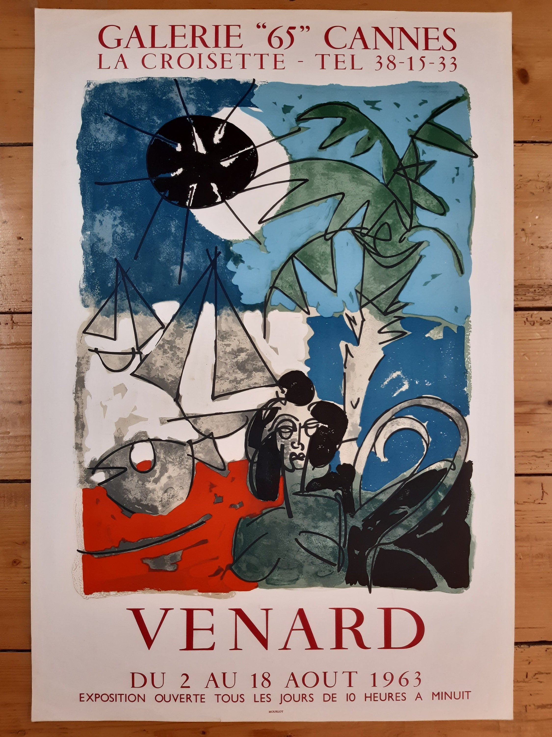 Claude Venard Original-Kunstplakat – 51,2×76cm (20.2"×29.9")