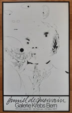 Daniel de Quervain original art exhibition poster - 19.7"×32.3" (50×82cm)