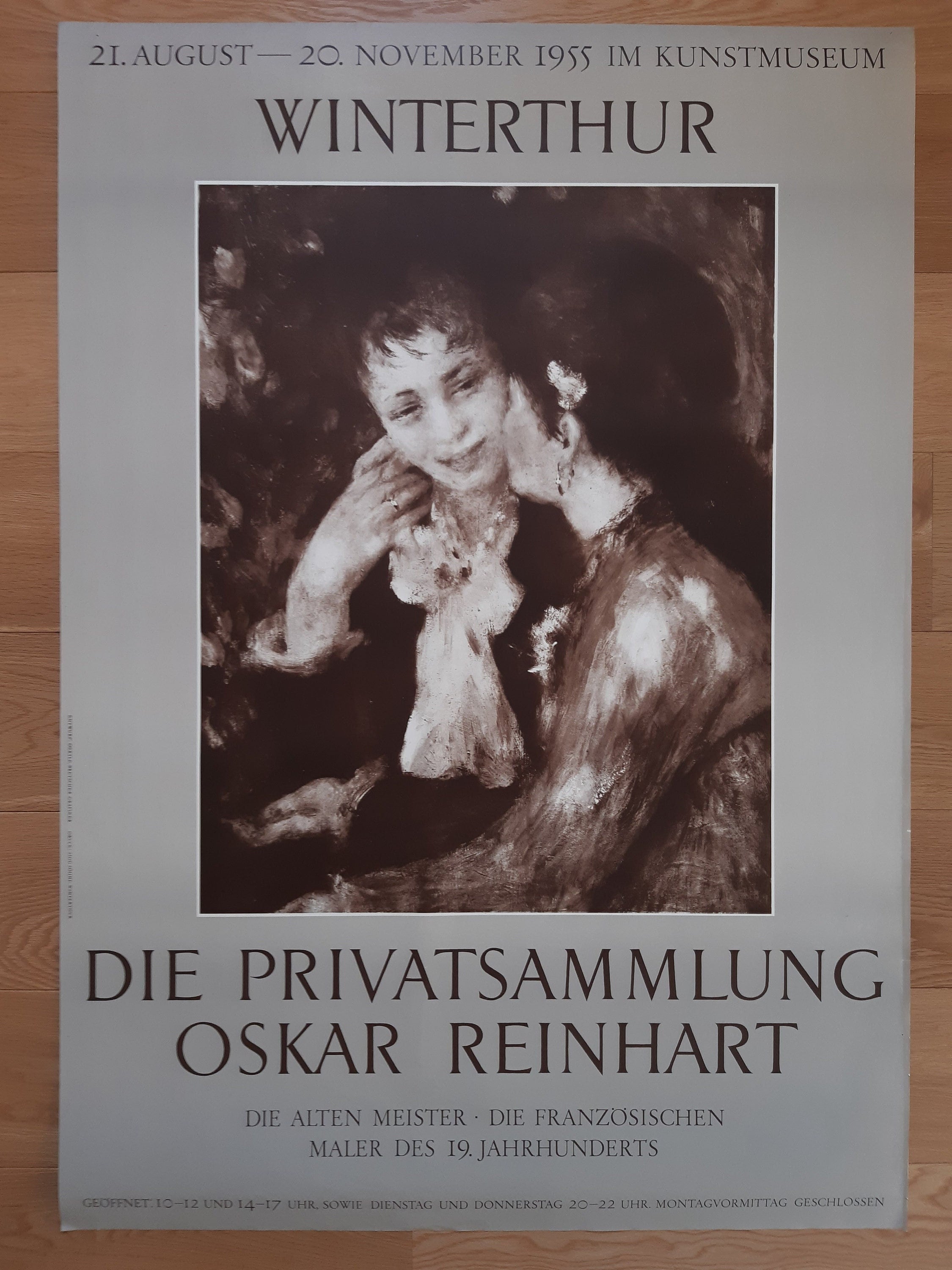 Renoir original museum poster - 35.6"×50.4" (90.3×128cm)