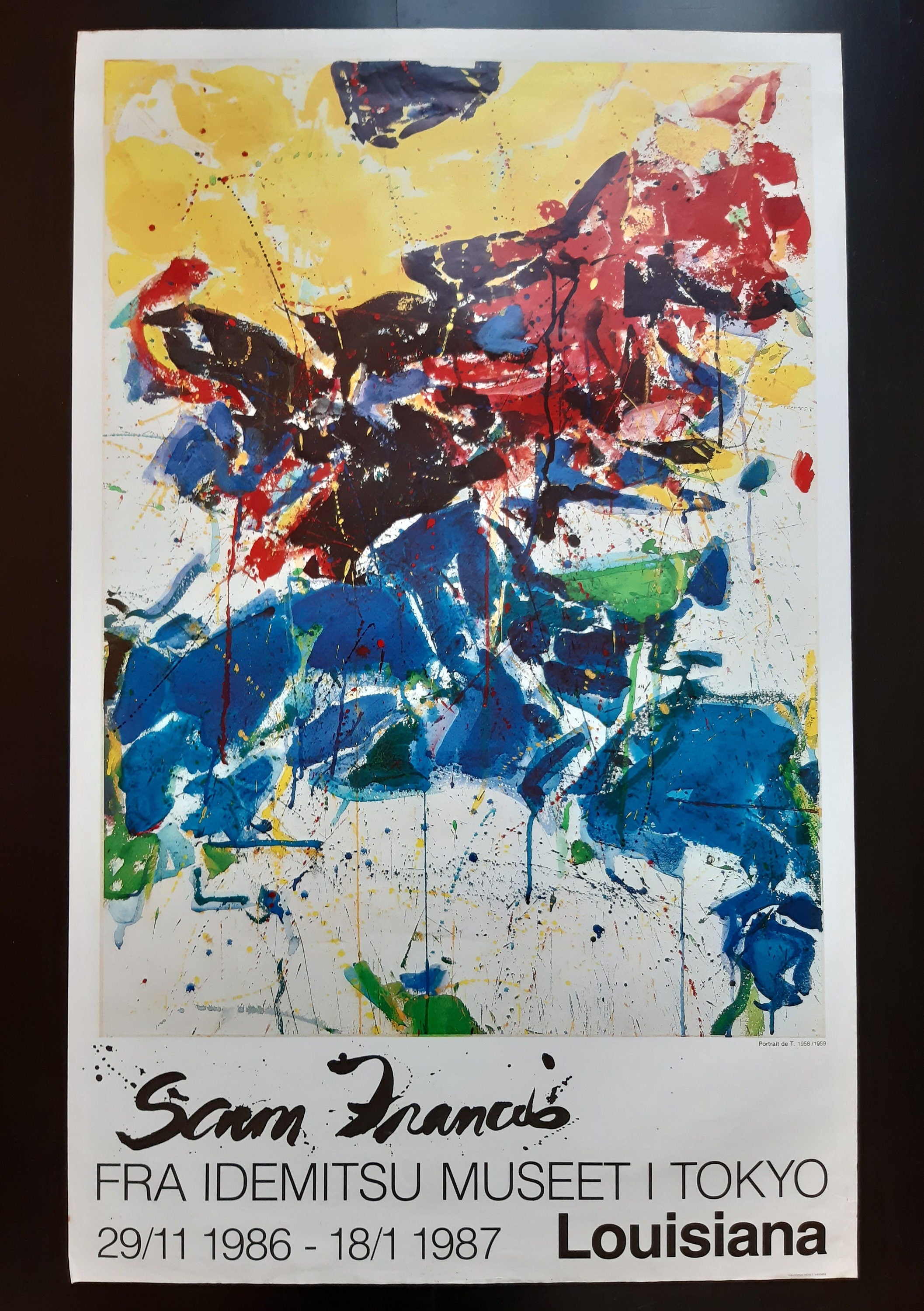 Sam Francis Original-Kunstposter – 61 × 99,5 cm