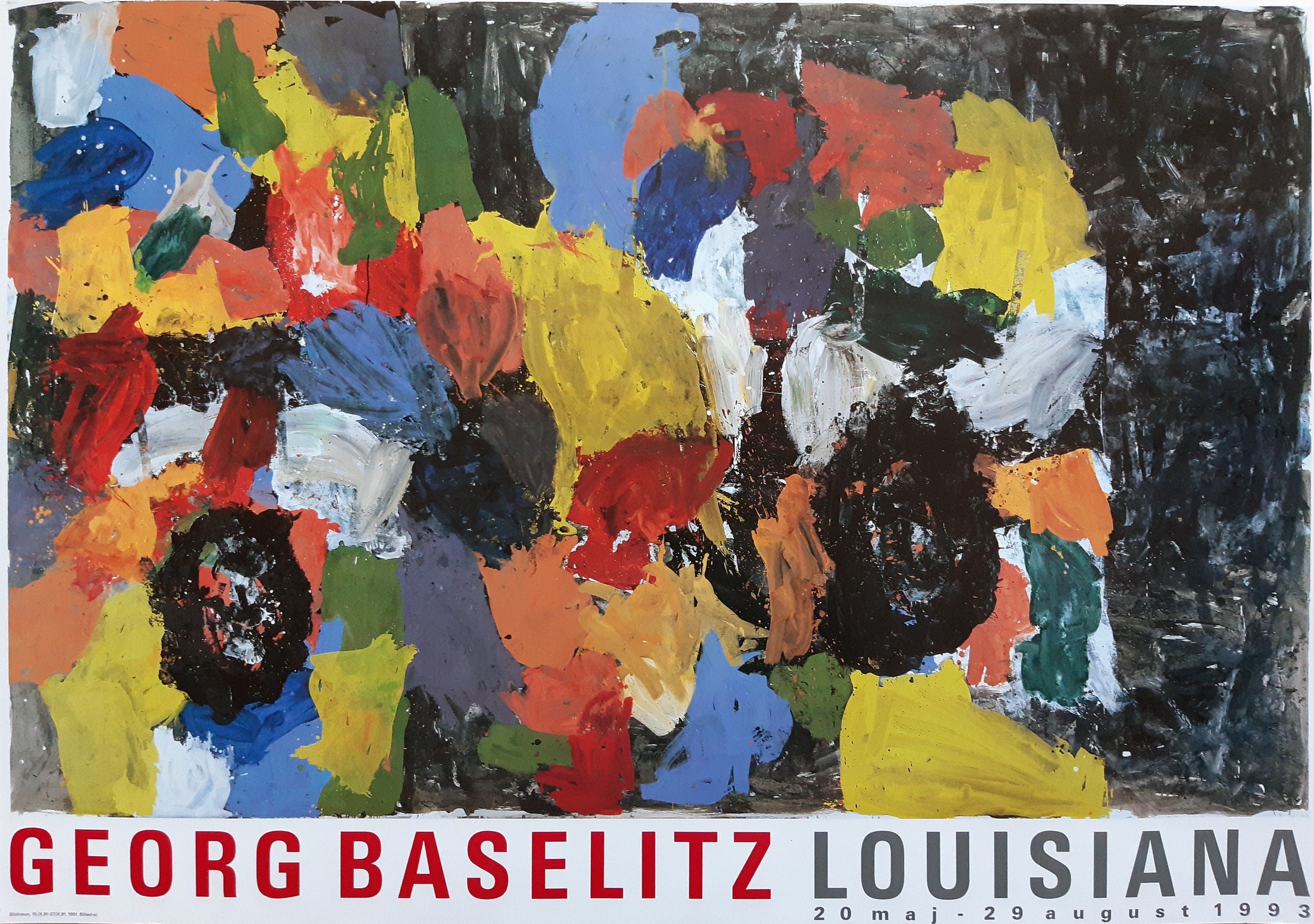 Georg Baselitz originales Kunstplakat – 27.1"×39.2" (68.8×99.5cm)