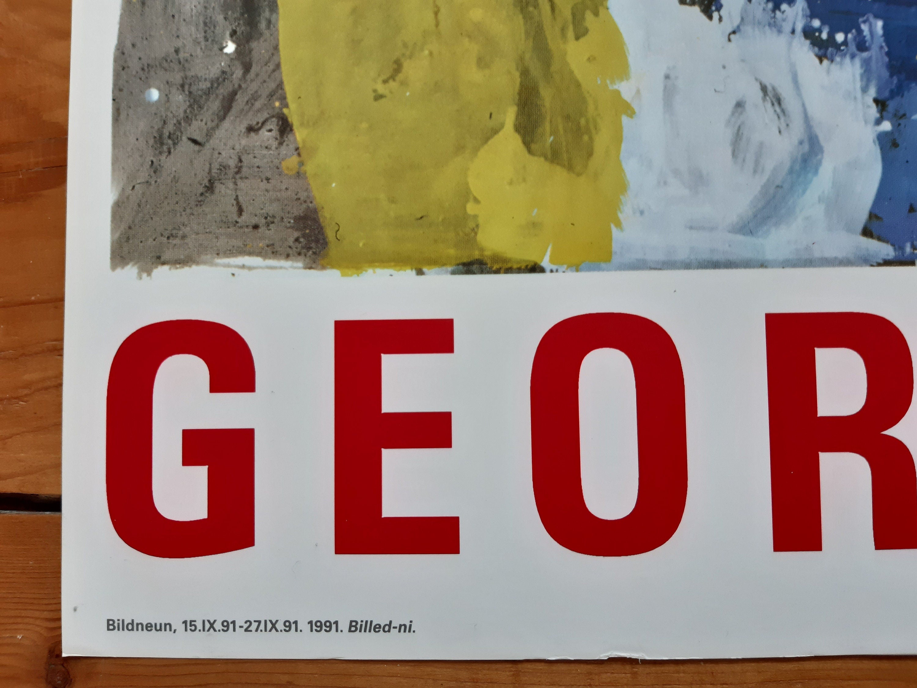 Georg Baselitz originales Kunstplakat – 27.1"×39.2" (68.8×99.5cm)