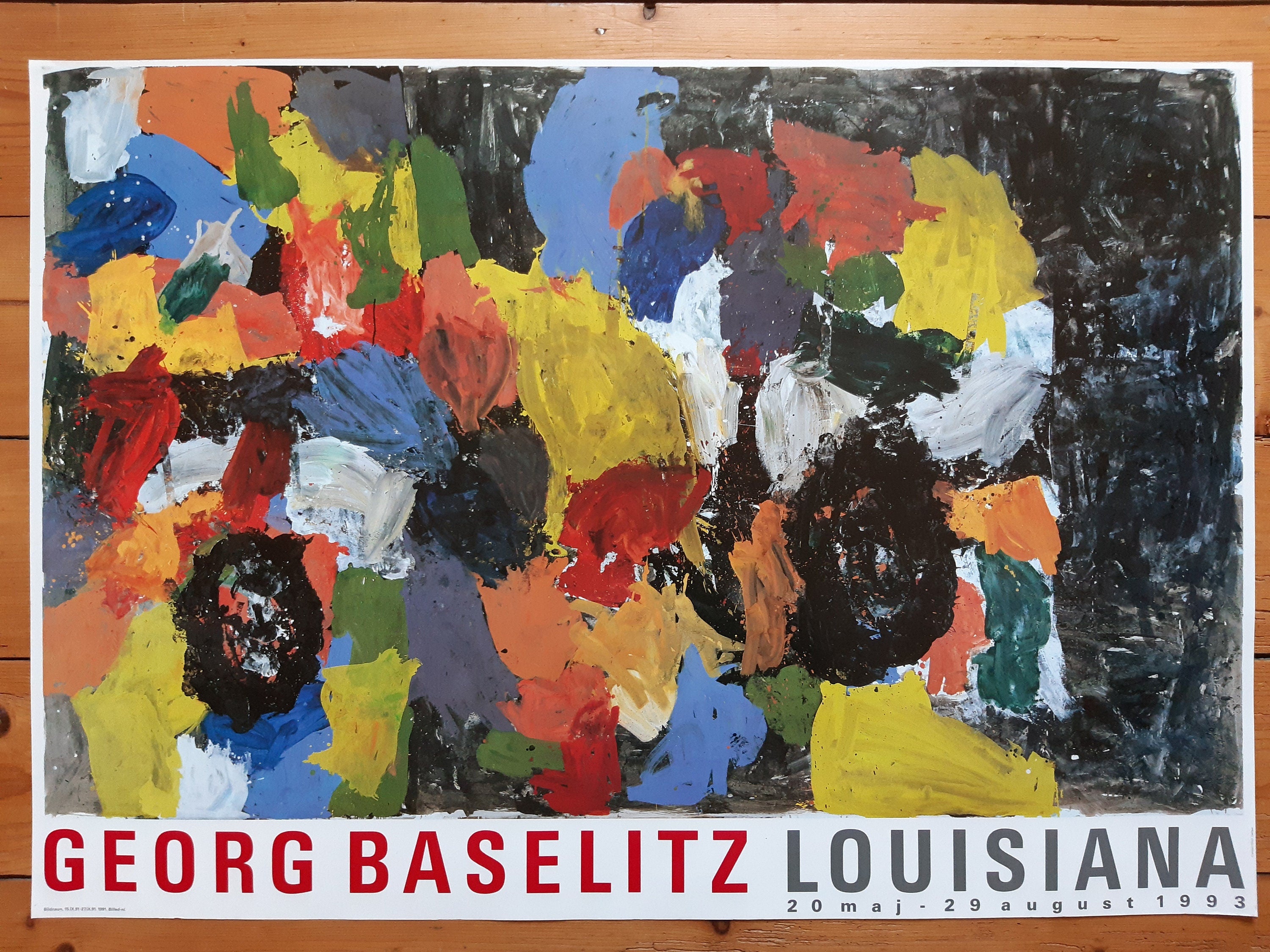 Georg Baselitz originales Kunstplakat – 27.1"×39.2" (68.8×99.5cm)