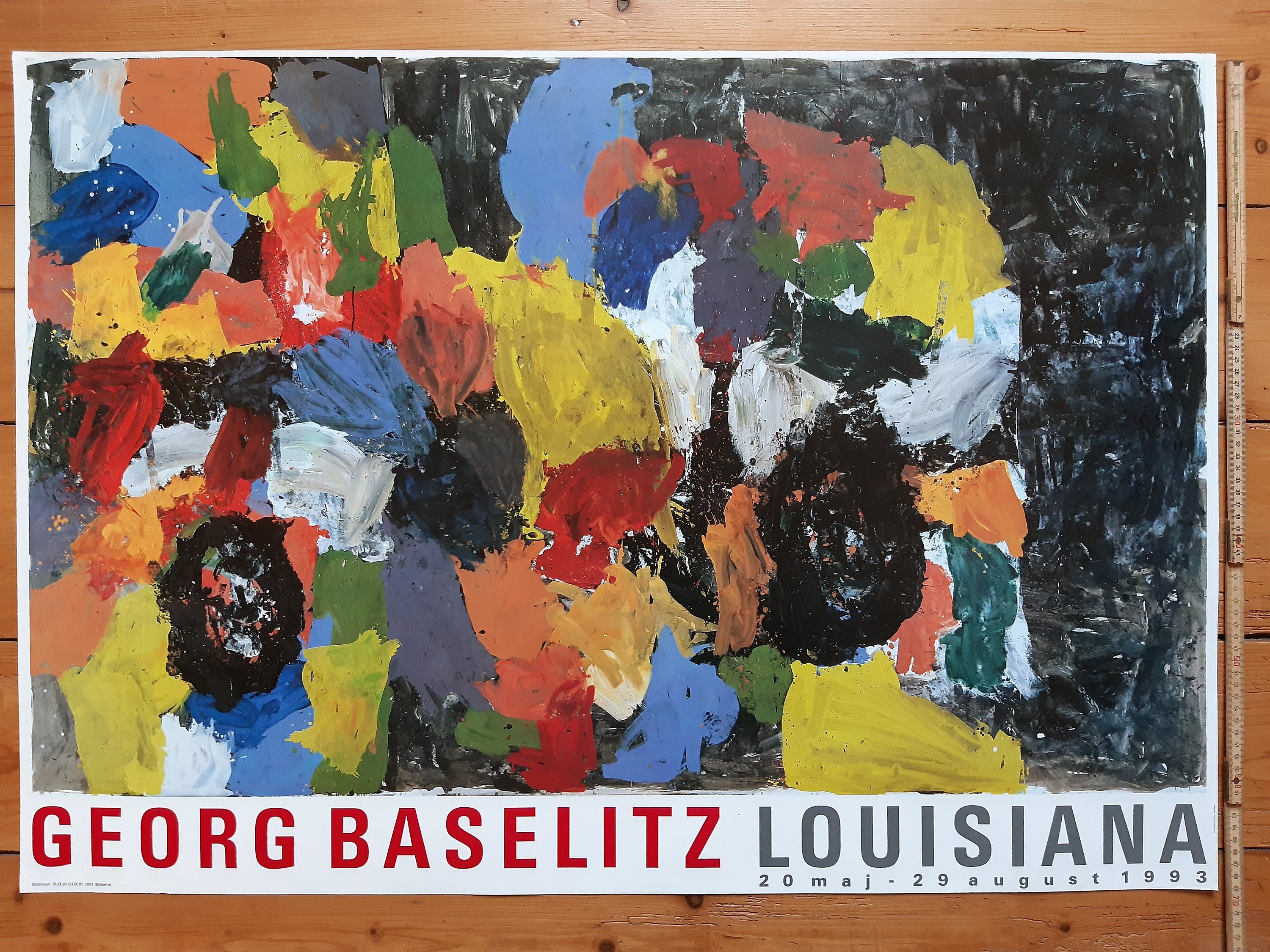 Georg Baselitz originales Kunstplakat – 27.1"×39.2" (68.8×99.5cm)