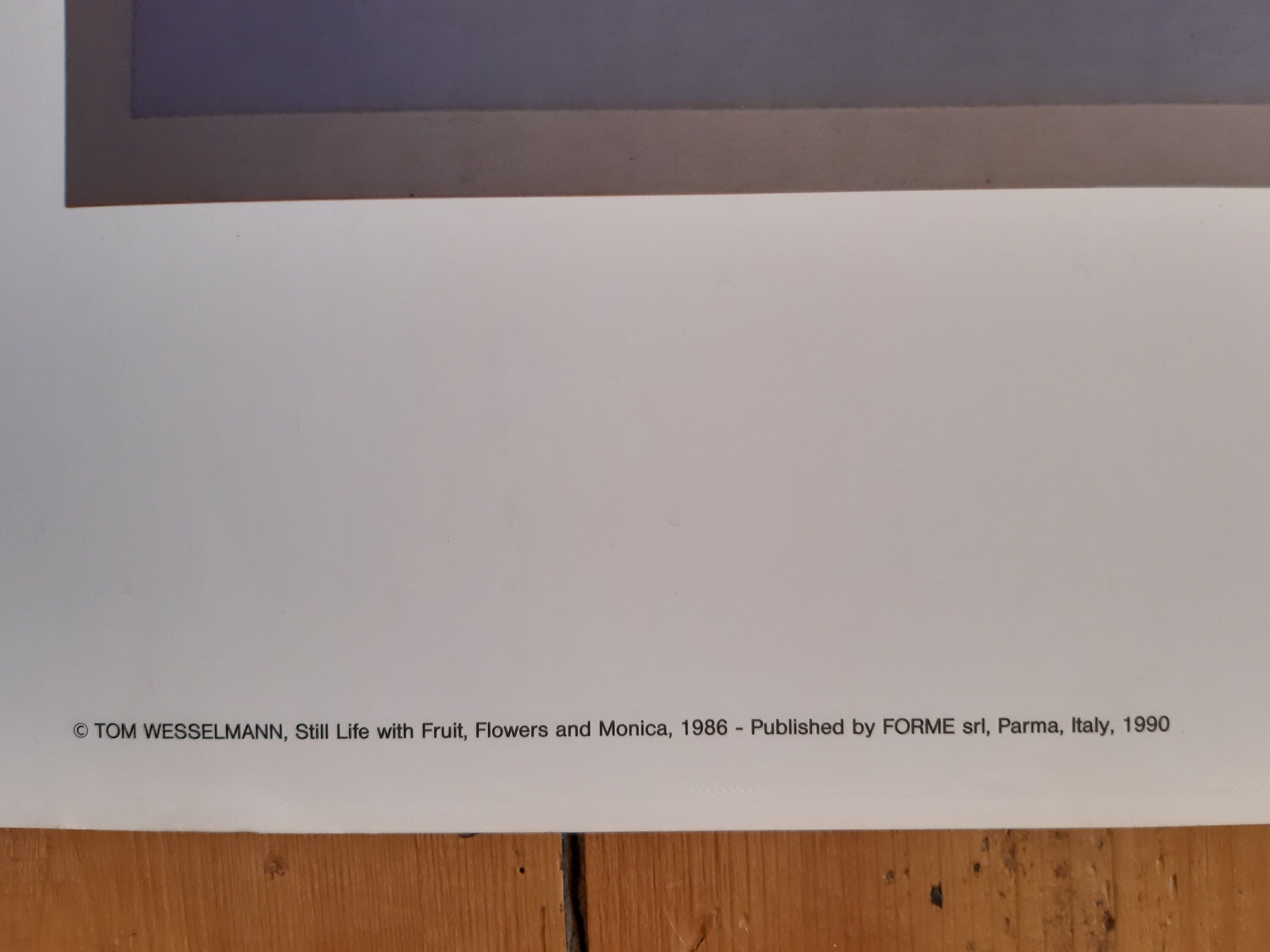Tom Wesselmann großes originales Kunstplakat gefaltet - 131×99cm