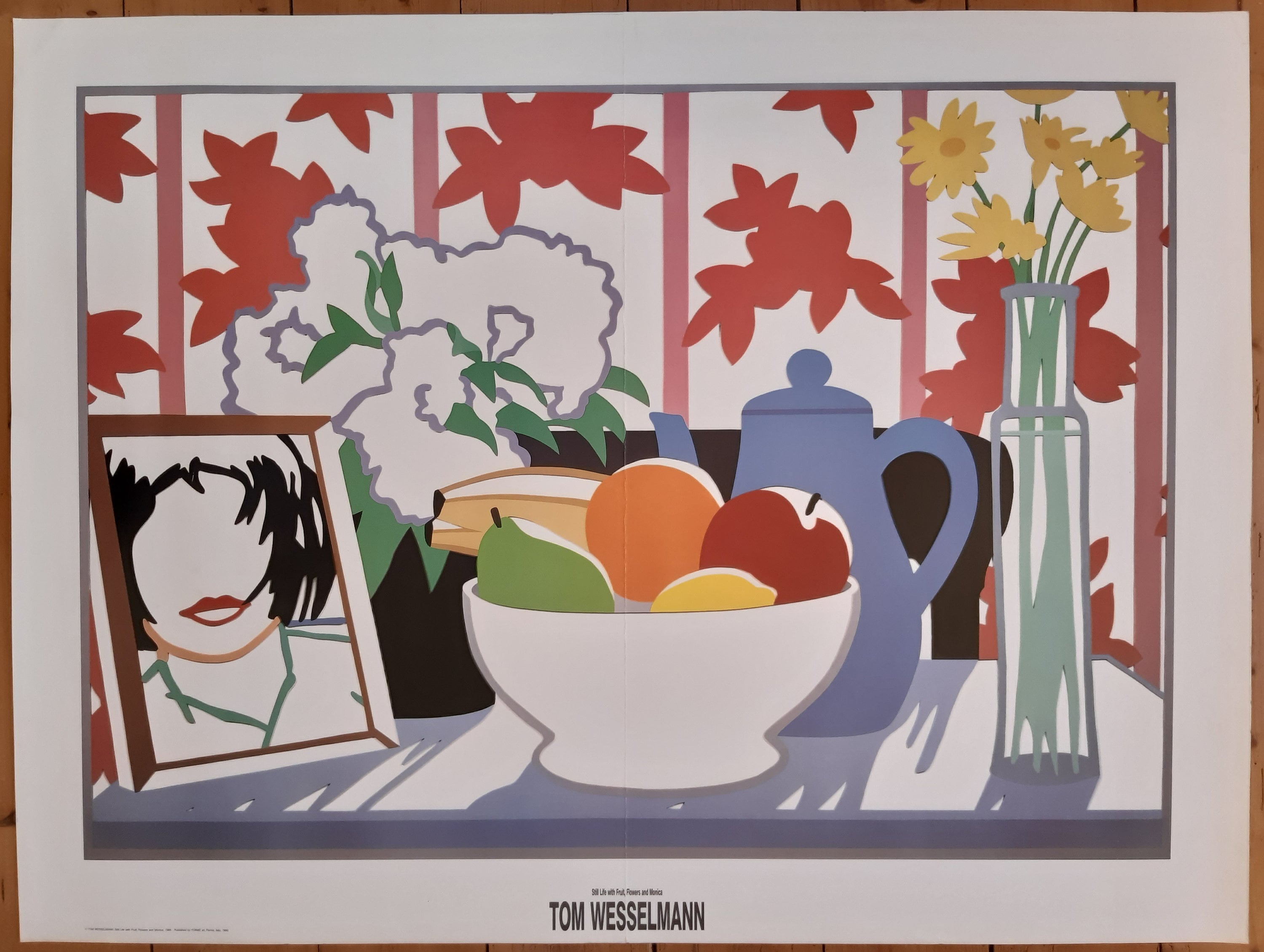 Tom Wesselmann großes originales Kunstplakat gefaltet - 131×99cm