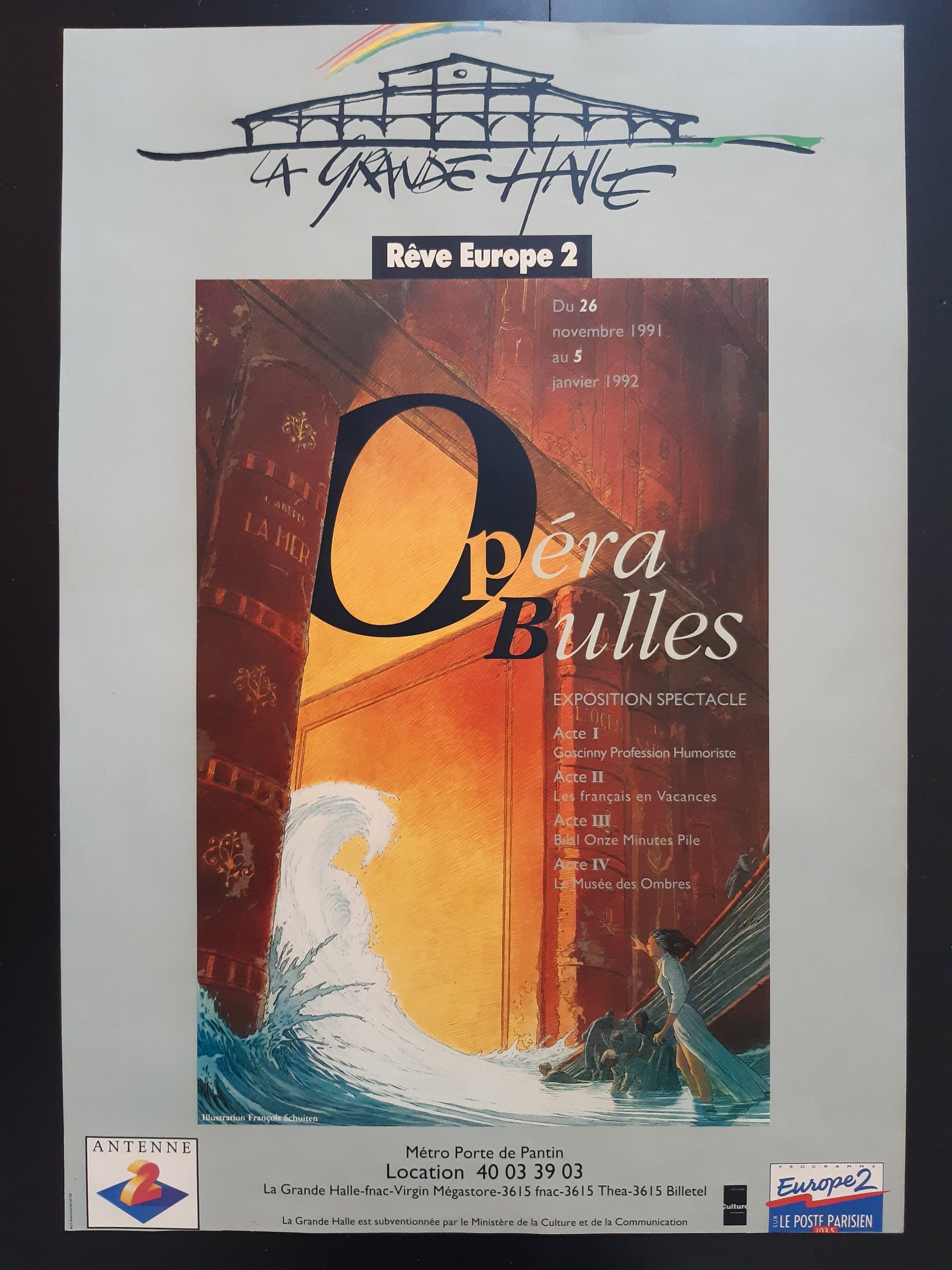 Schuiten Original-Kunstaustellungsplakat – 40×59 cm