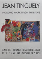 Jean Tinguely art exhibition poster - 19.3"×27.0" (49×68.5cm)