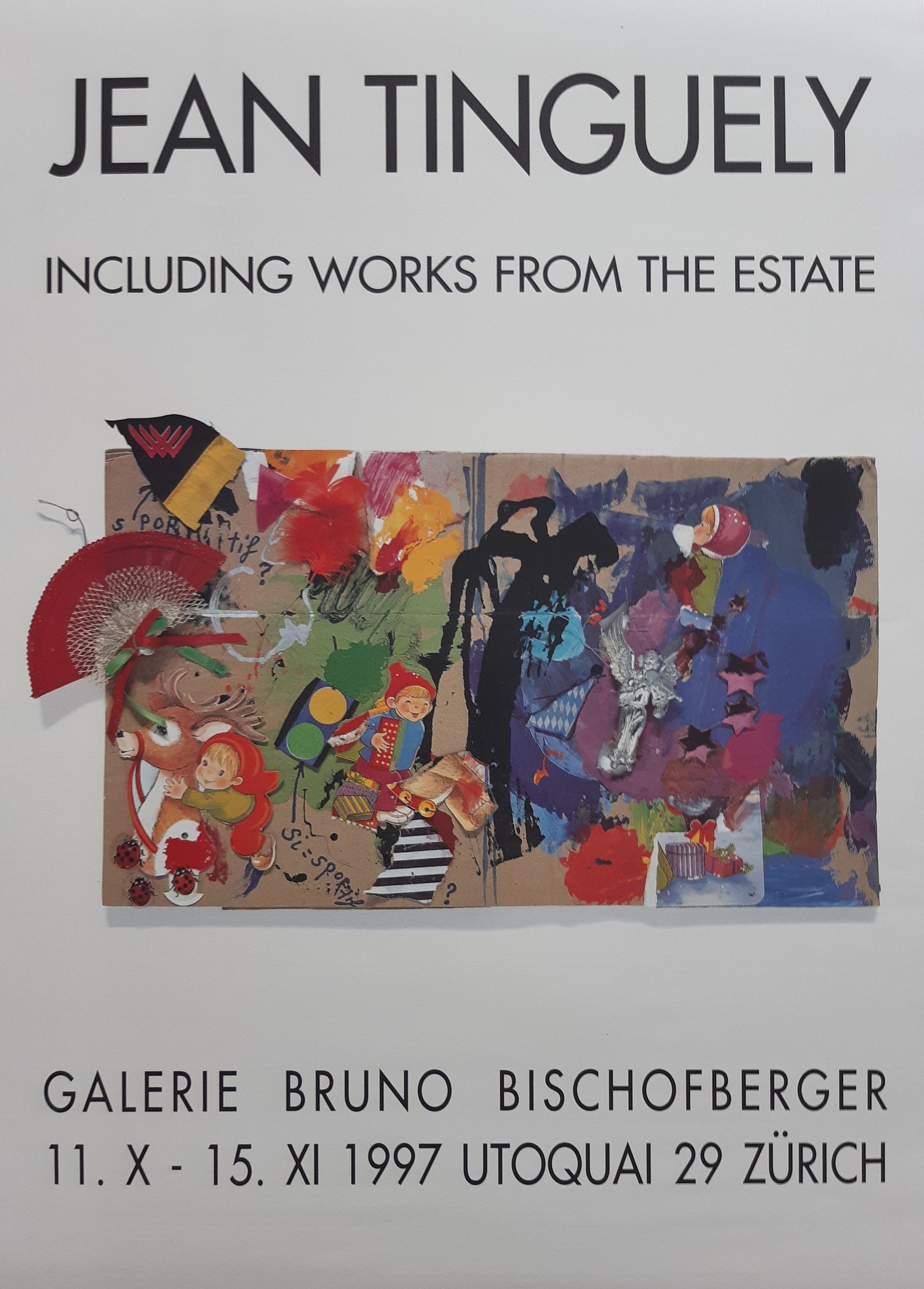 Jean Tinguely art exhibition poster - 19.3"×27.0" (49×68.5cm)