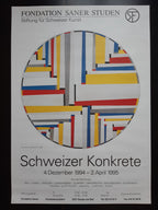 Fritz Glarner art exhibition poster - 27.6"×39.4" (70×100cm)