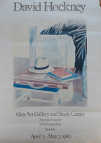 David Hockney original art poster used - 19.7"×28.0" (50×71cm)