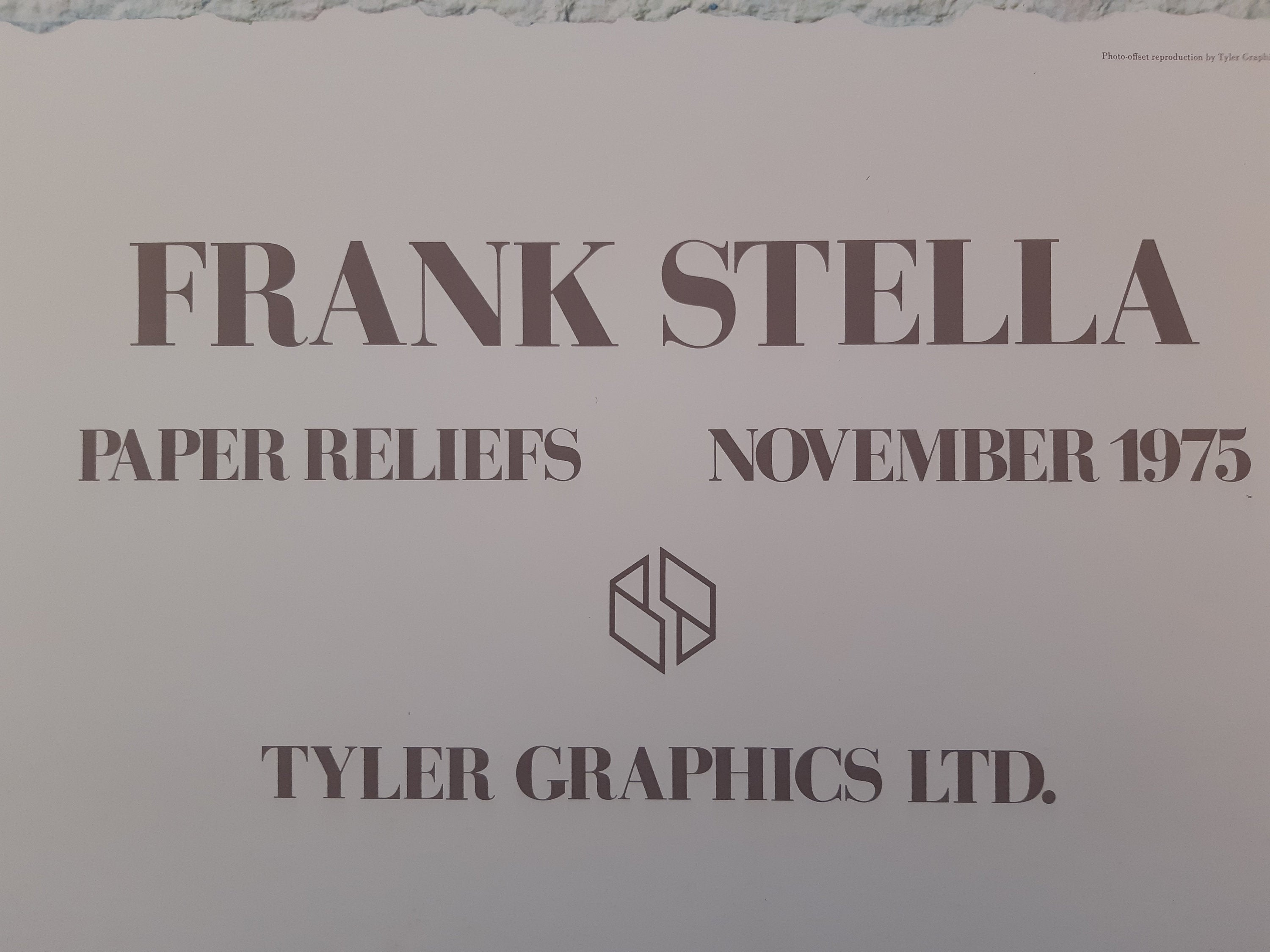 Frank Stella Original-Kunstposter – 63 × 98,5 cm