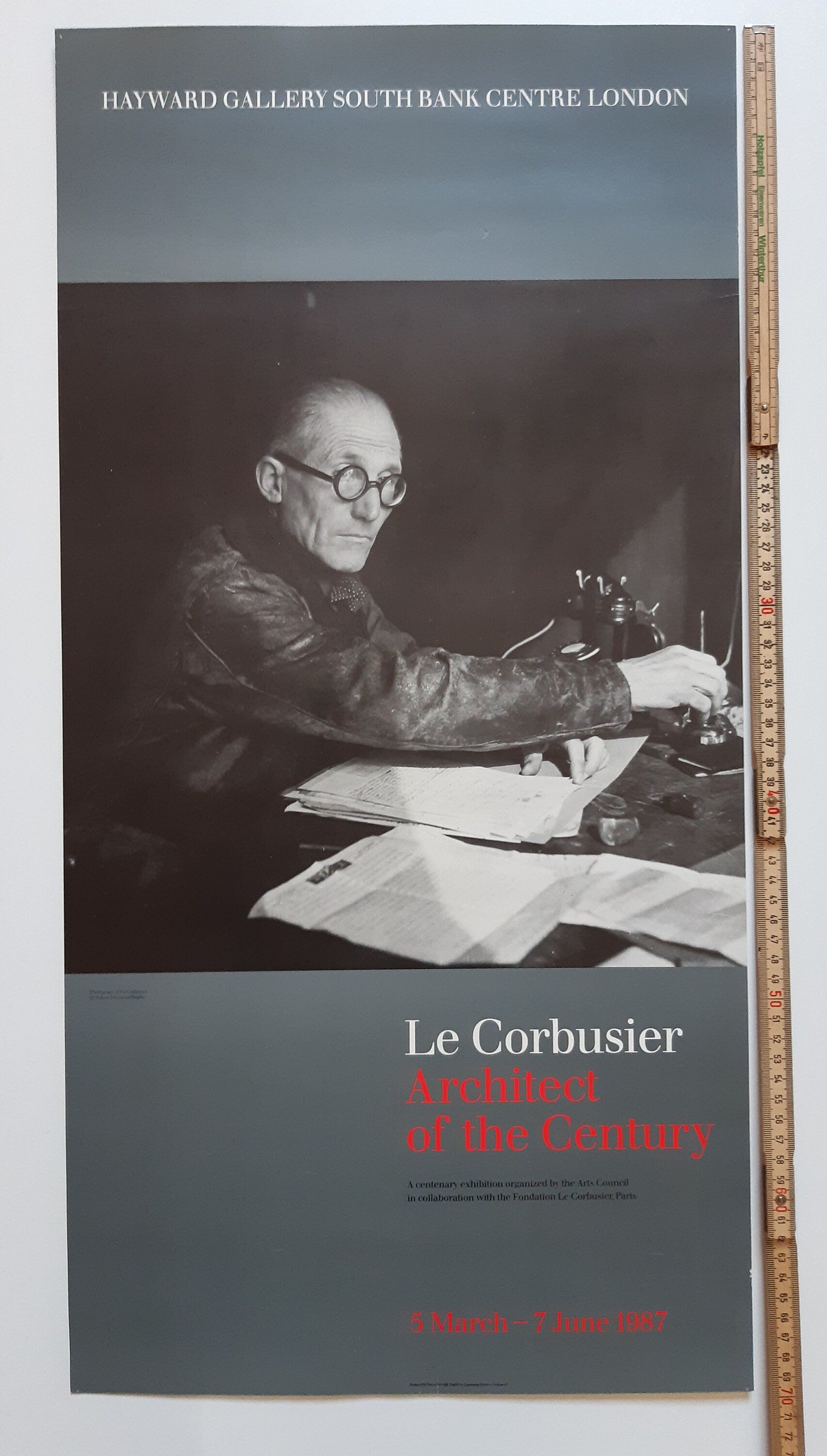 Le Corbusier Original Kunstplakat – 35×70 cm