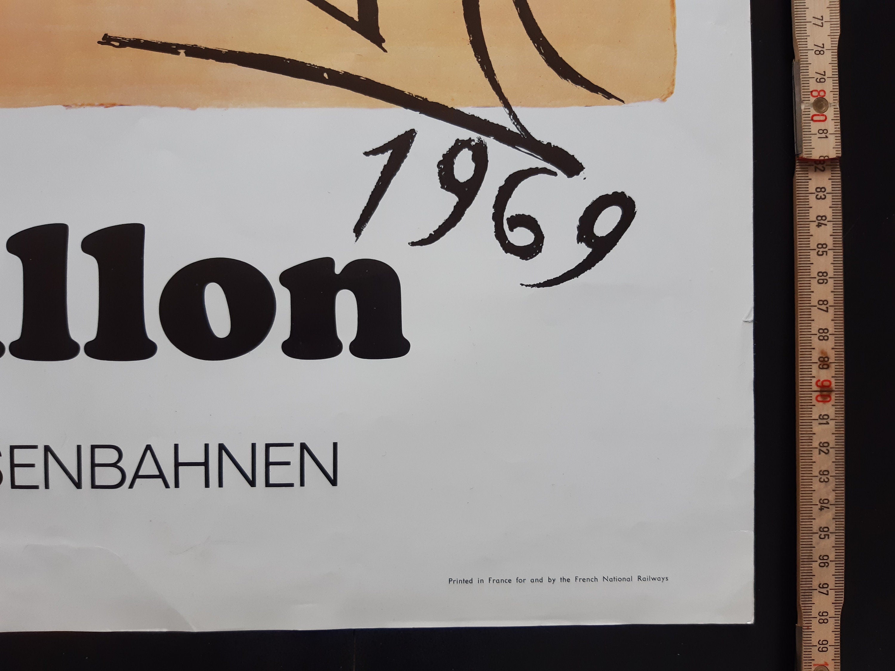 Original Dalí Reiseplakat – 62×98cm (24.4"×38.6")