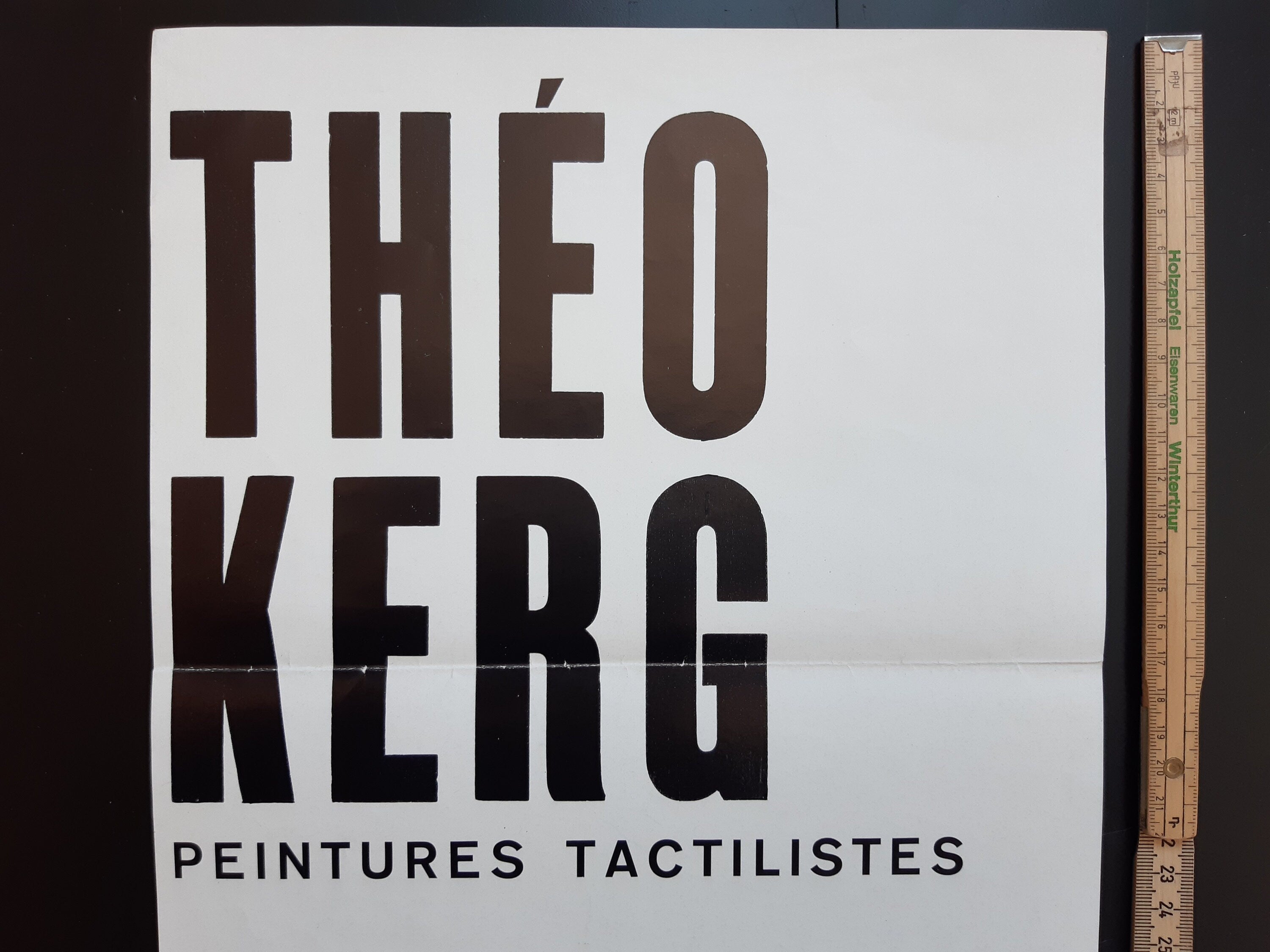 Theo Kerg Original-Kunstposter gefaltet - 26×69,5cm