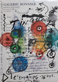 Jean Tinguely art exhibition poster - 17.1"×24.2" (43.5×61.5cm)