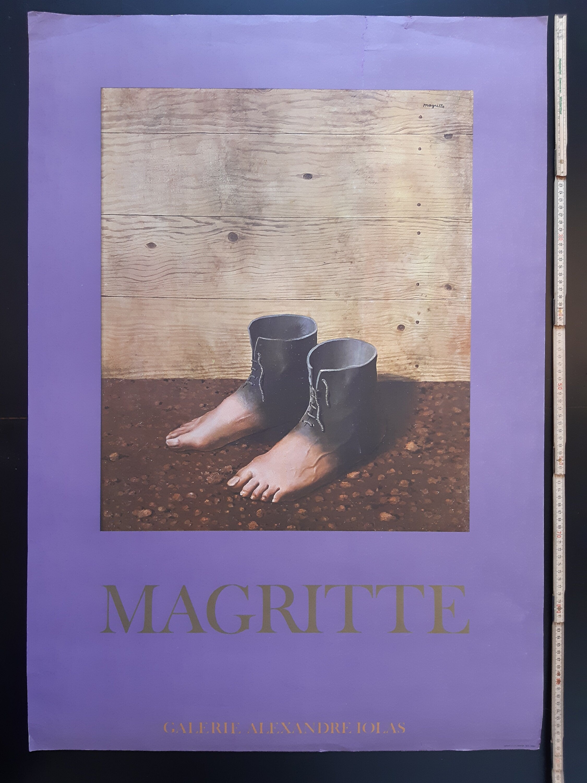 Rene Magritte original art poster - 27.6"×39.4" (70×100cm)