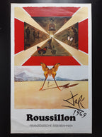 Original Dalí Reiseplakat – 62×98cm (24.4"×38.6")