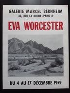 Eva Worcester Vintage-Kunstausstellungsplakat