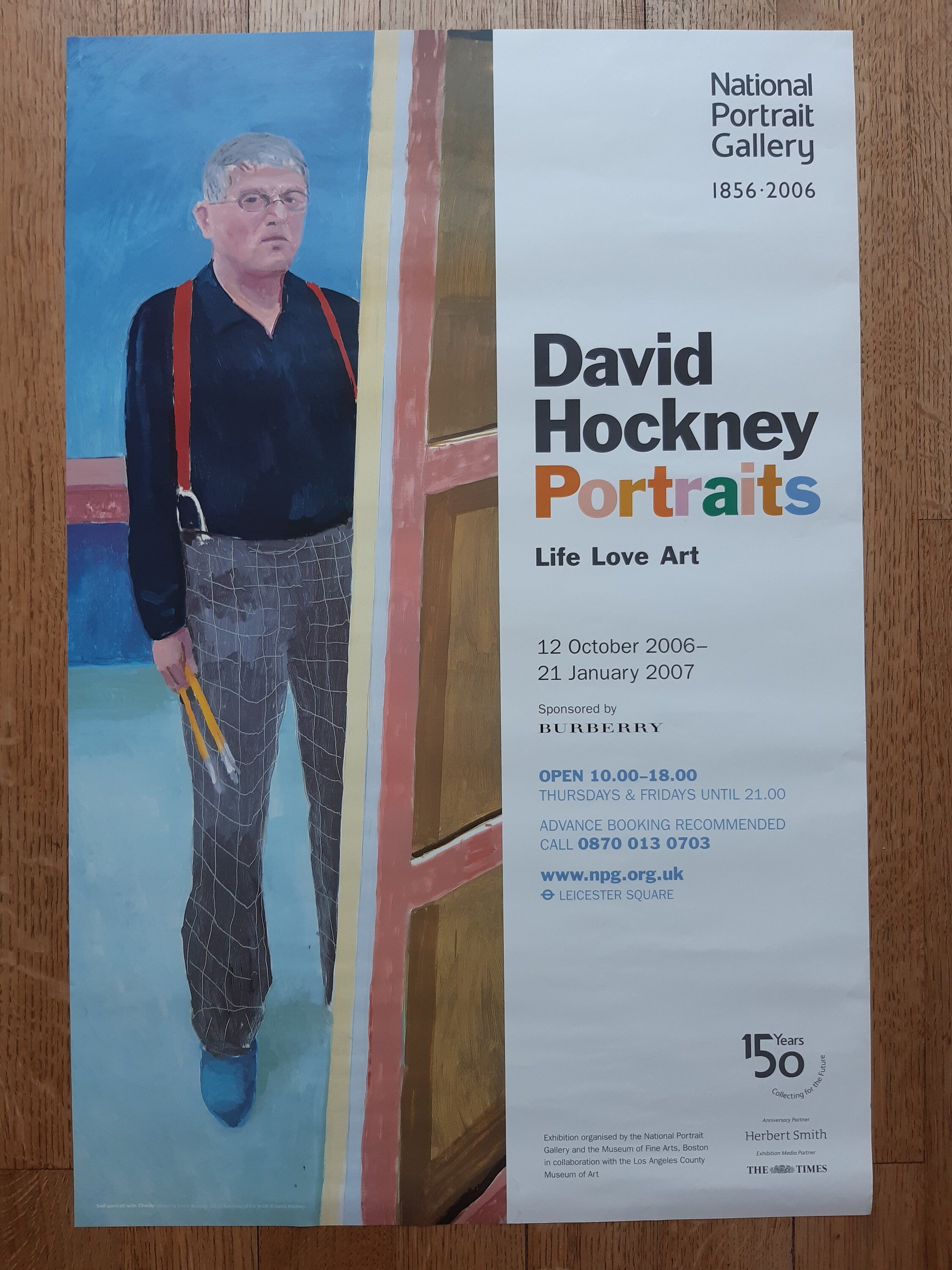 David Hockney original art poster - 20.1"×29.7" (51×75.5cm)