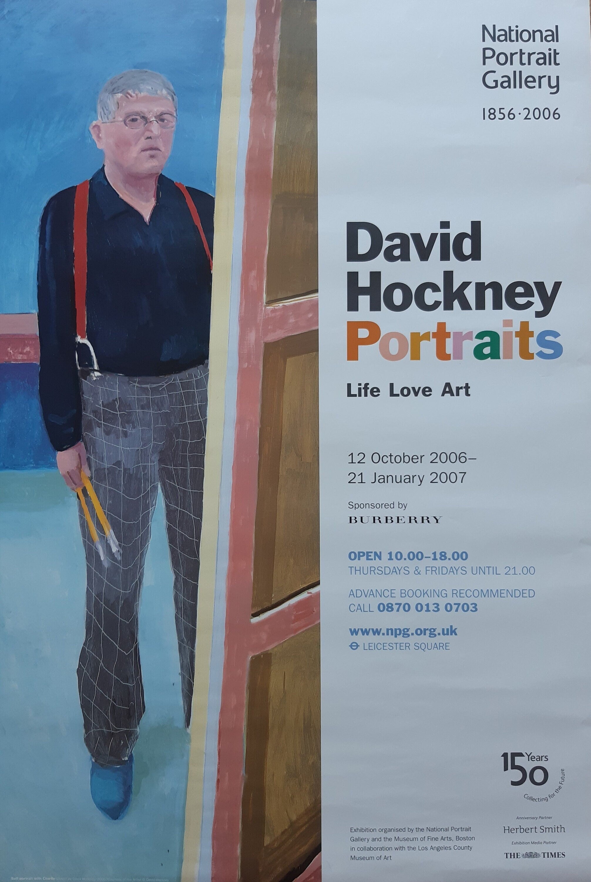 David Hockney original art poster - 20.1"×29.7" (51×75.5cm)