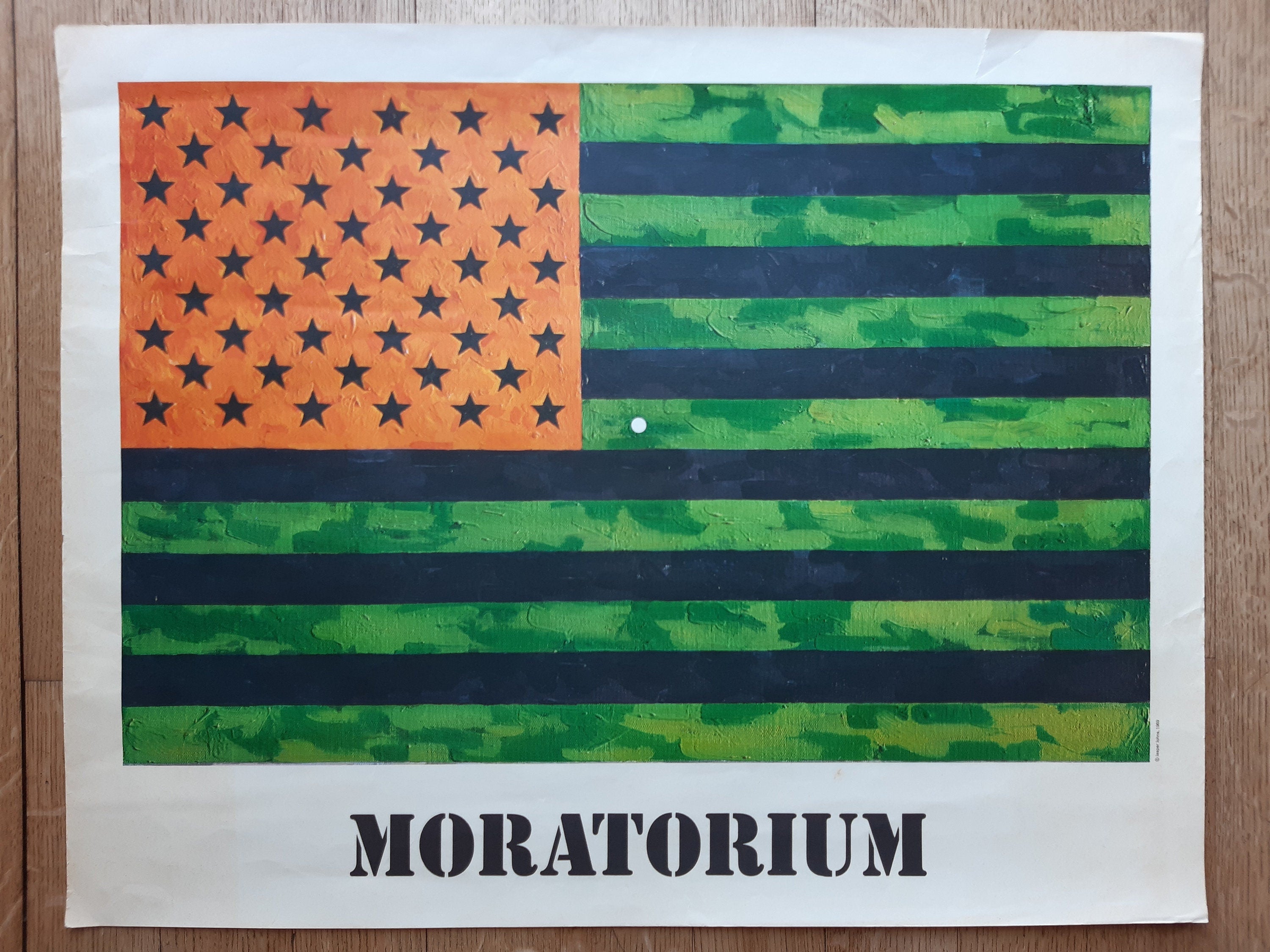 Jasper Johns Original Vintage-Kunstposter - 73×57 cm (28.7"×22.4")