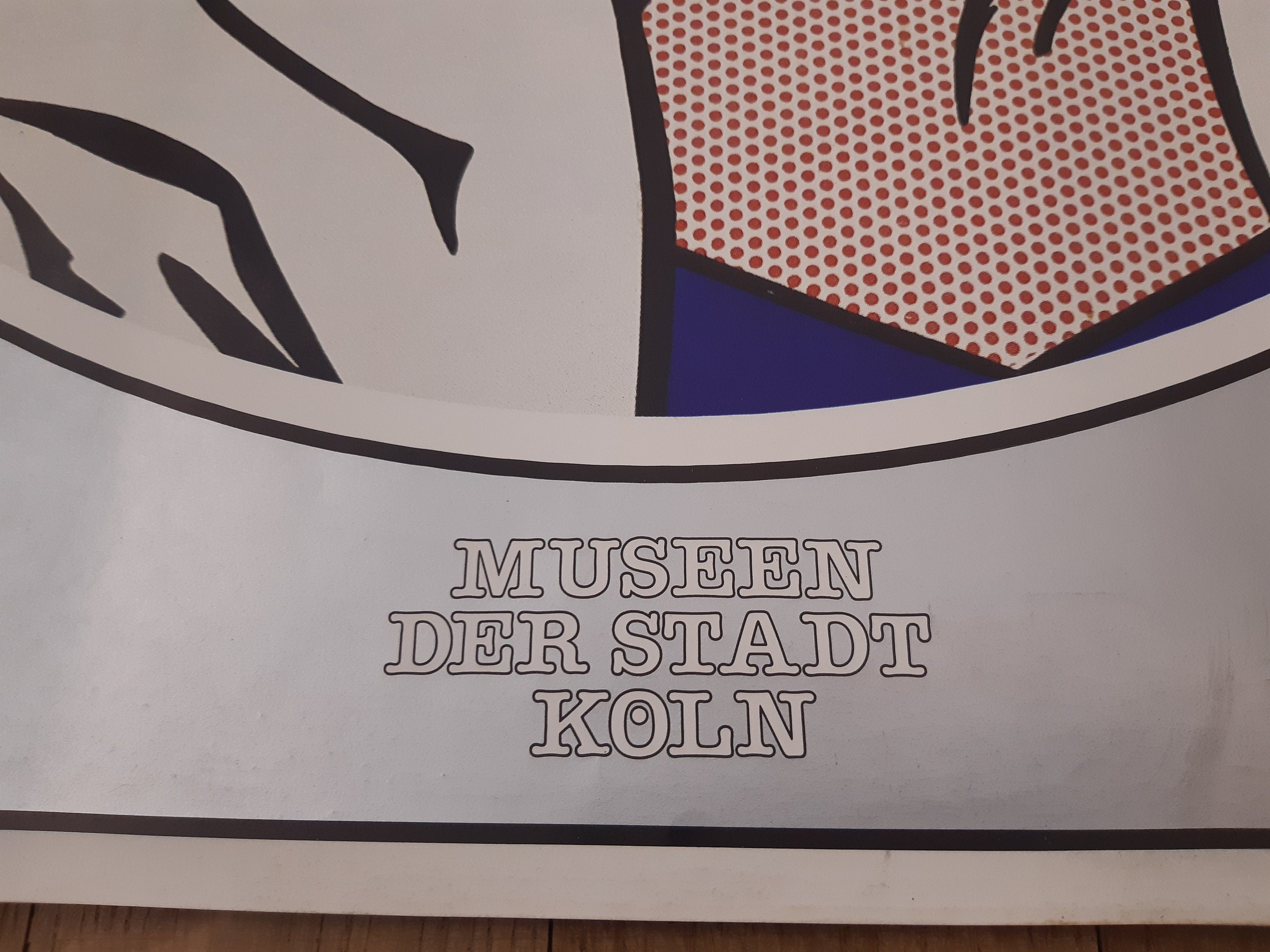Roy Lichtenstein Original-Kunstposter – 59×84 cm