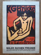 E. L. Kirchner vintage art poster - 23.2"×32.7" (59×83cm)