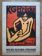 E. L. Kirchner vintage art poster - 23.2"×32.7" (59×83cm)