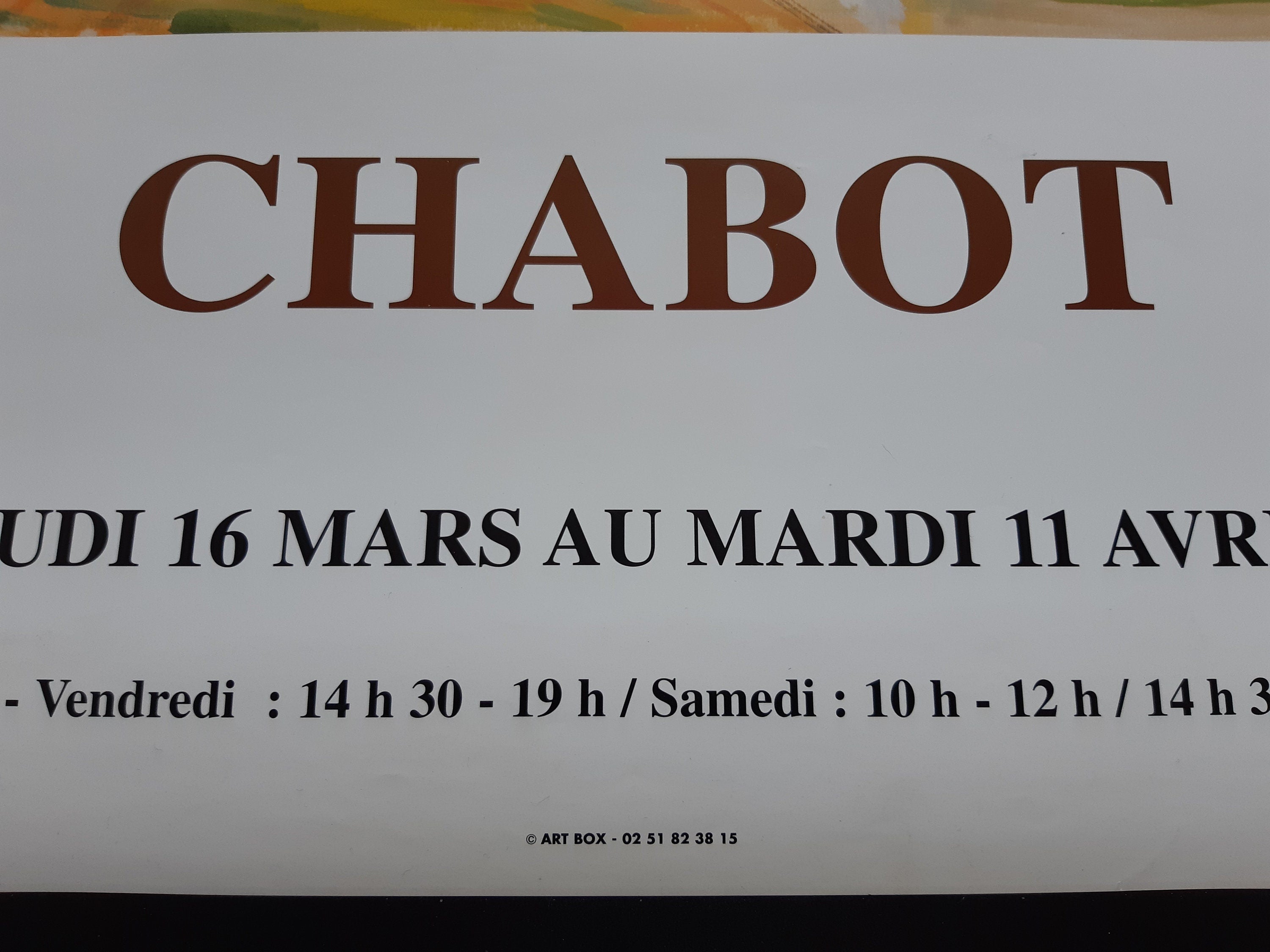 Henk Chabot Kunstausstellungsposter – 49,8 × 69,5 cm