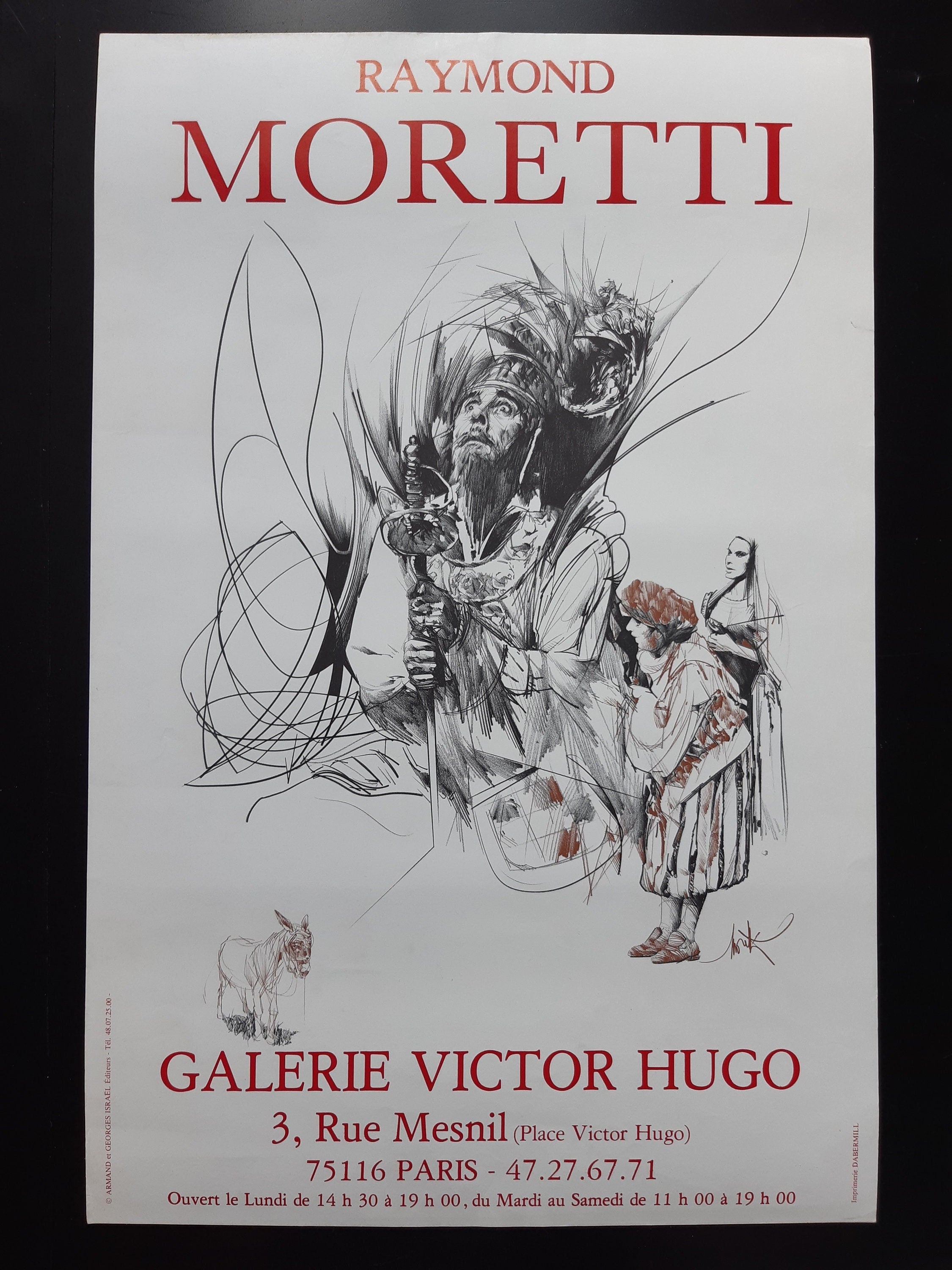 Raymond Moretti Kunstausstellung Plakat - 15.7"×24.0" (40×61cm)