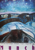 Edvard Munch original art poster folded - 23.4"×33.1" (59.4×84cm)