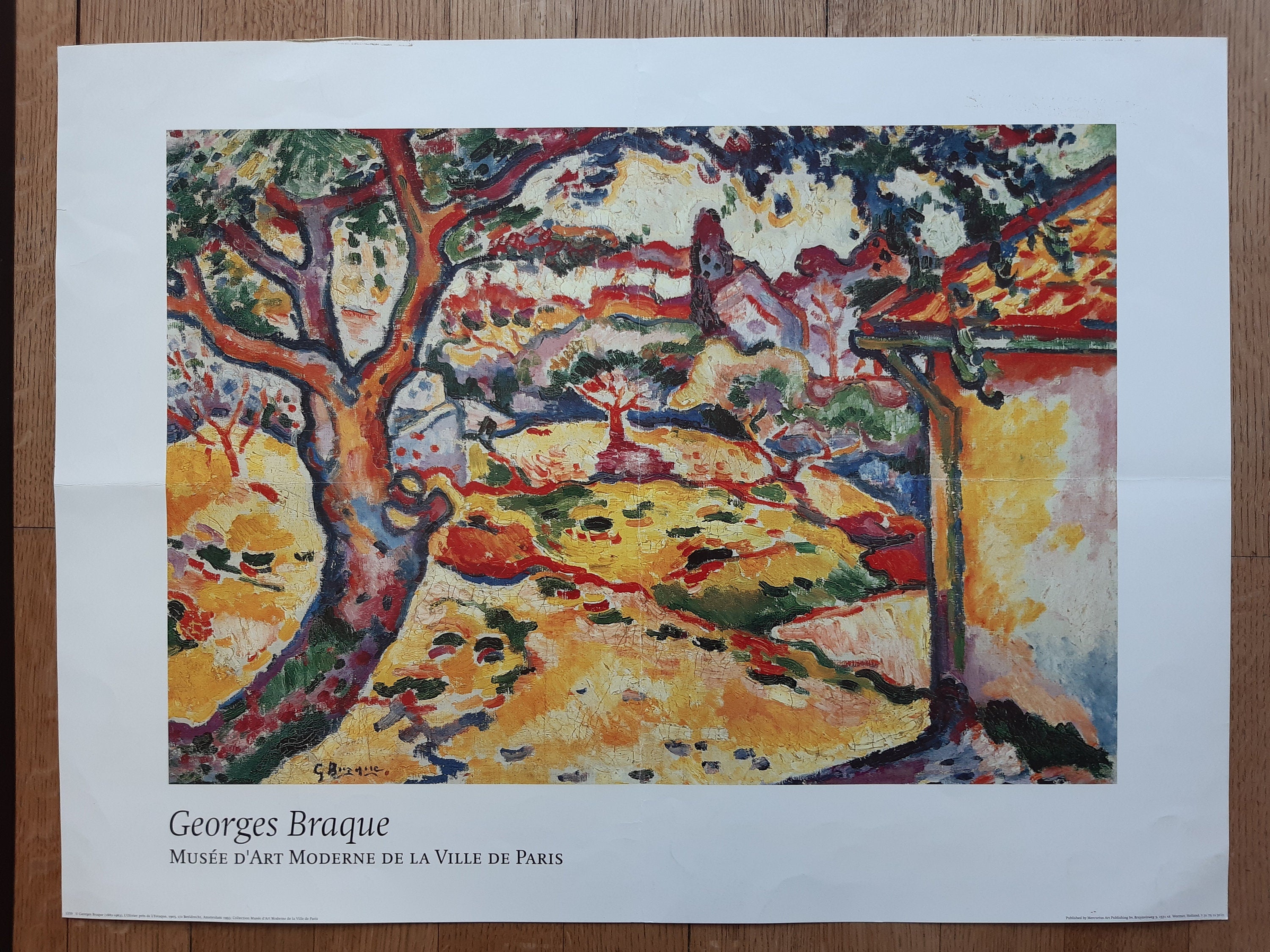 Georges Braque original art print folded - 31.5"×23.6" (80×60cm)