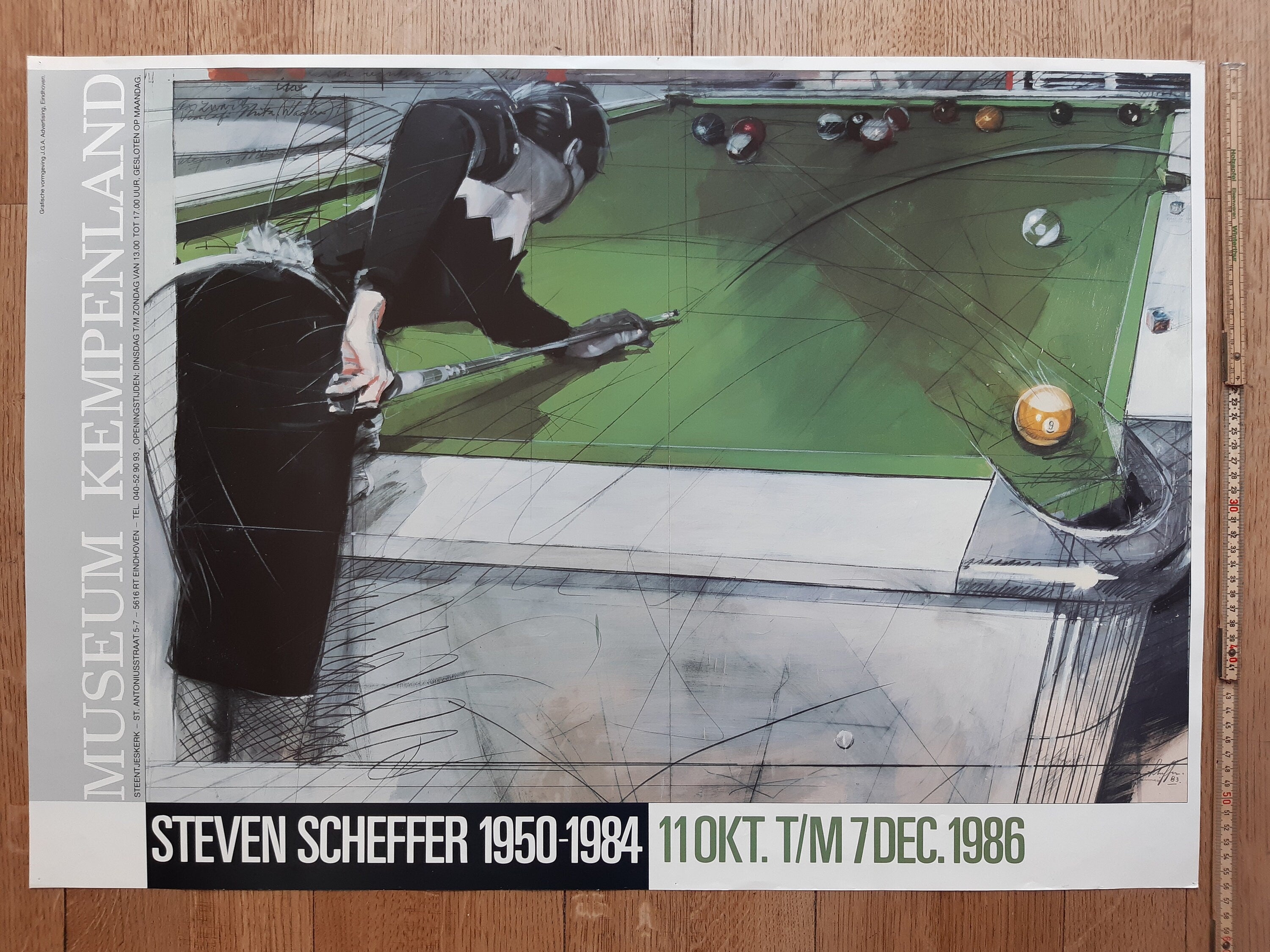 Steven Scheffer Originalkunstausstellung Poster – 22.2"×31.3" (56.5×79.6cm)