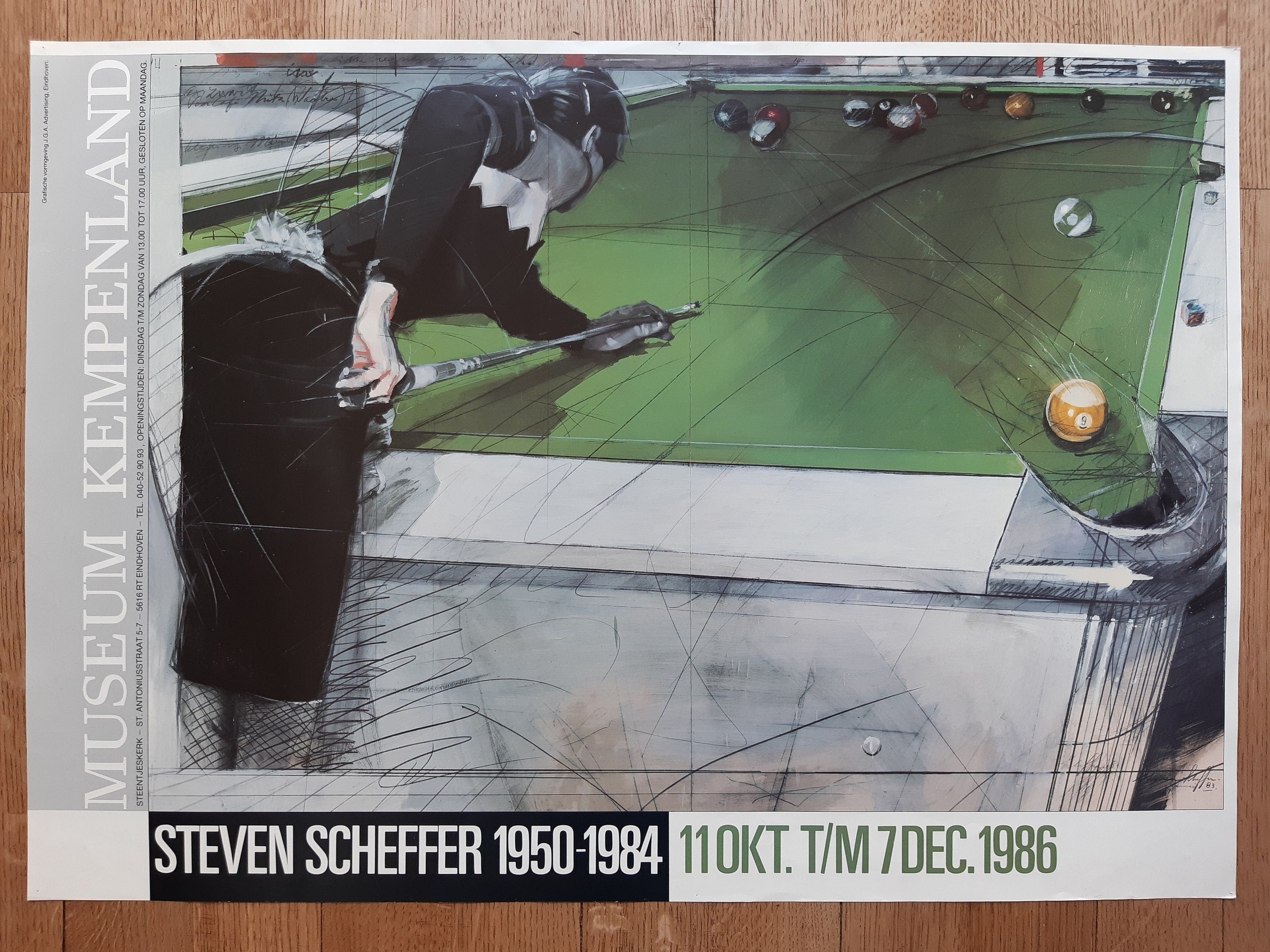 Steven Scheffer Originalkunstausstellung Poster – 22.2"×31.3" (56.5×79.6cm)