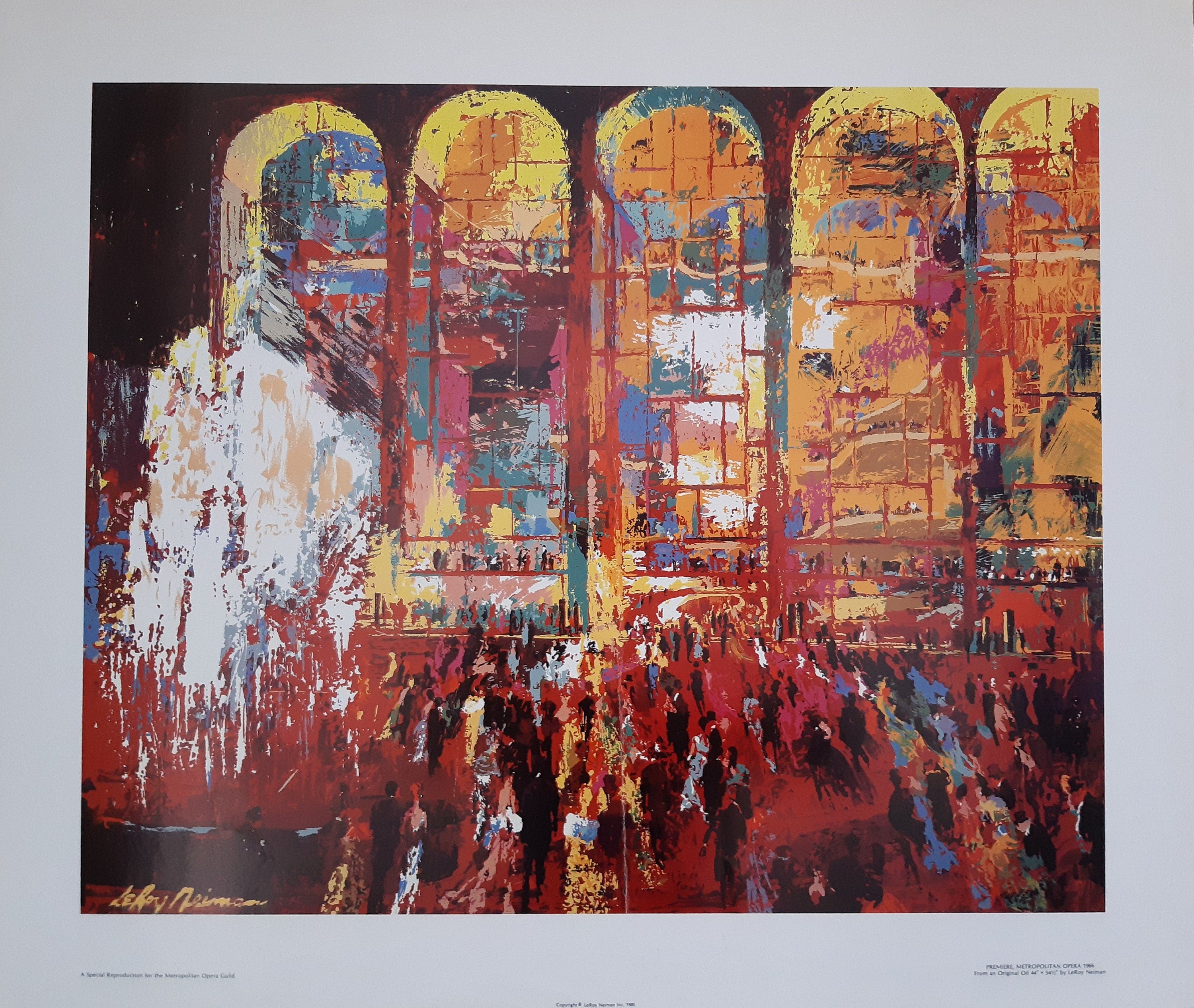 Leroy Neiman original art poster folded - 29.5"×25.2" (75×64cm)