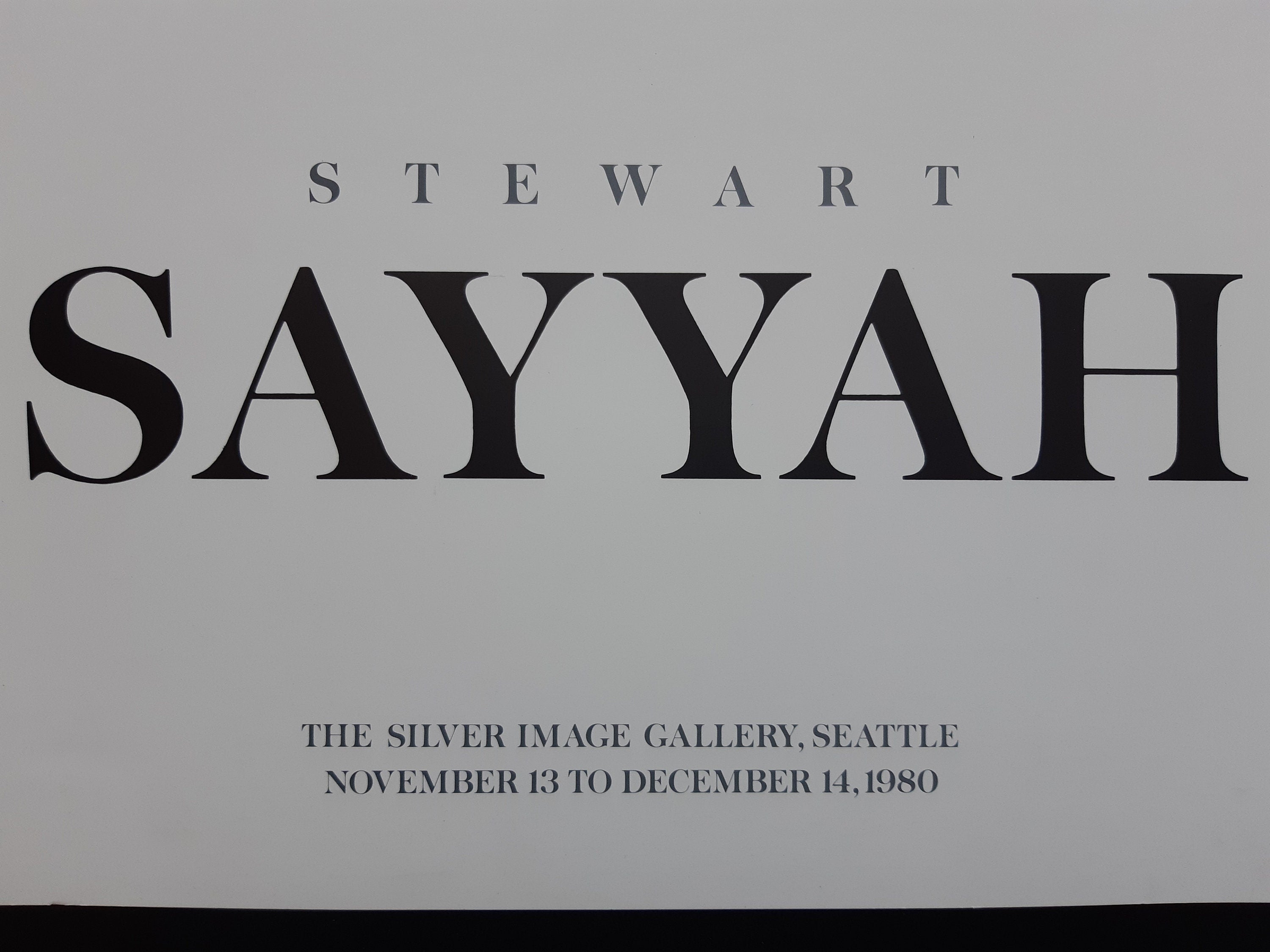 Stewart Sayyah photo art exhibition poster - 17.9"×24.0" (45.5×61cm)