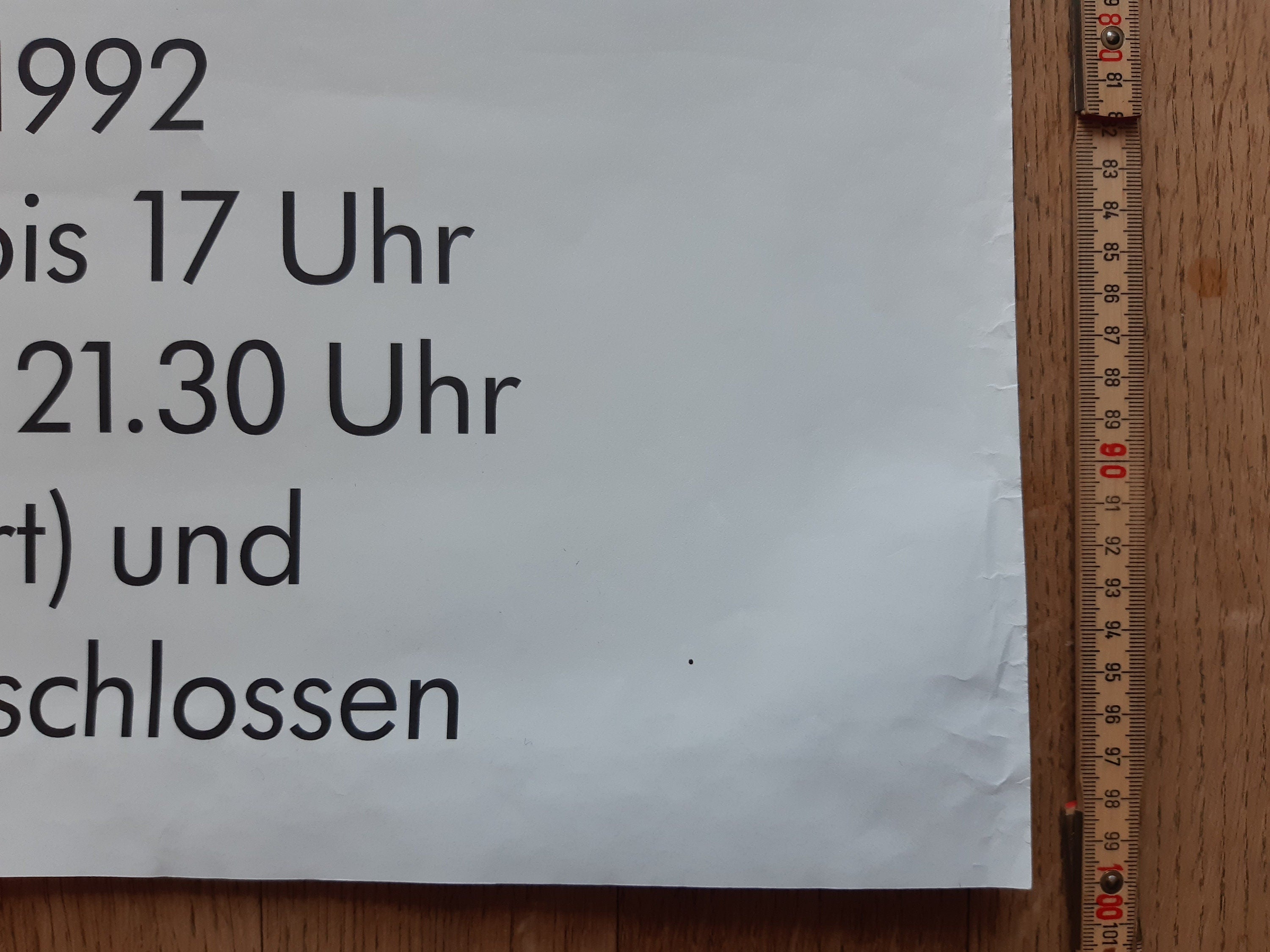 Papercut Original-Kunstausstellungsposter – 70×100 cm