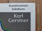 Karl Gerstner original art exhibition poster - 18.5"×26.0" (47×66cm)