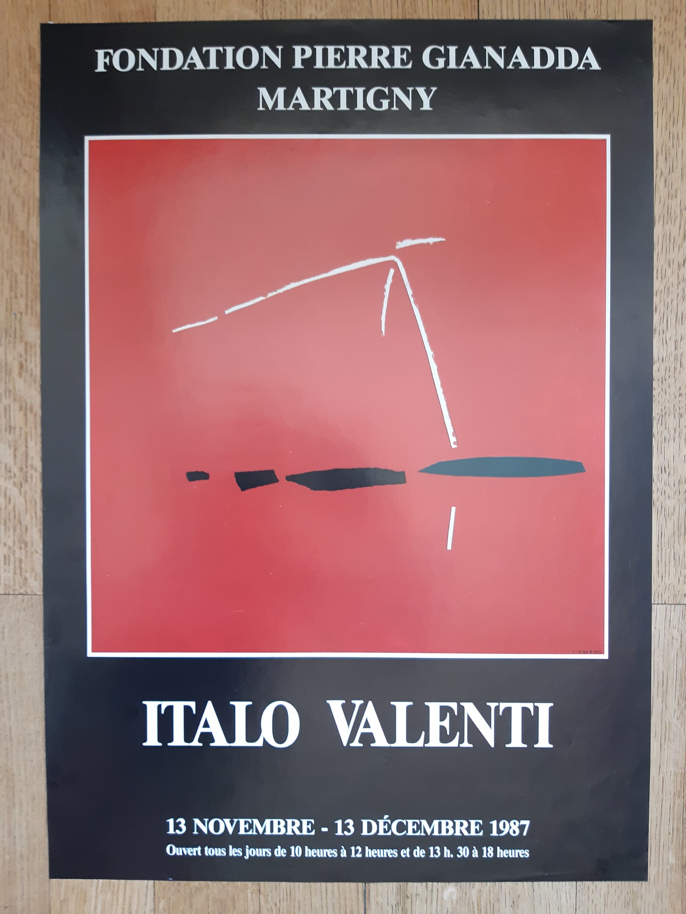 Italo Valenti Originalkunstausstellungsplakat – 19.1"×26.0" (48.5×66cm)
