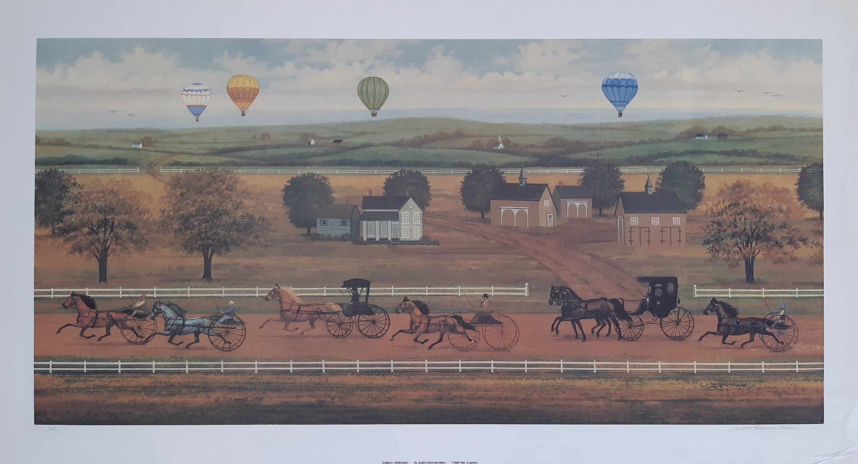 Originalkunstposter von Judith Zimmer, signiert – 100×54cm