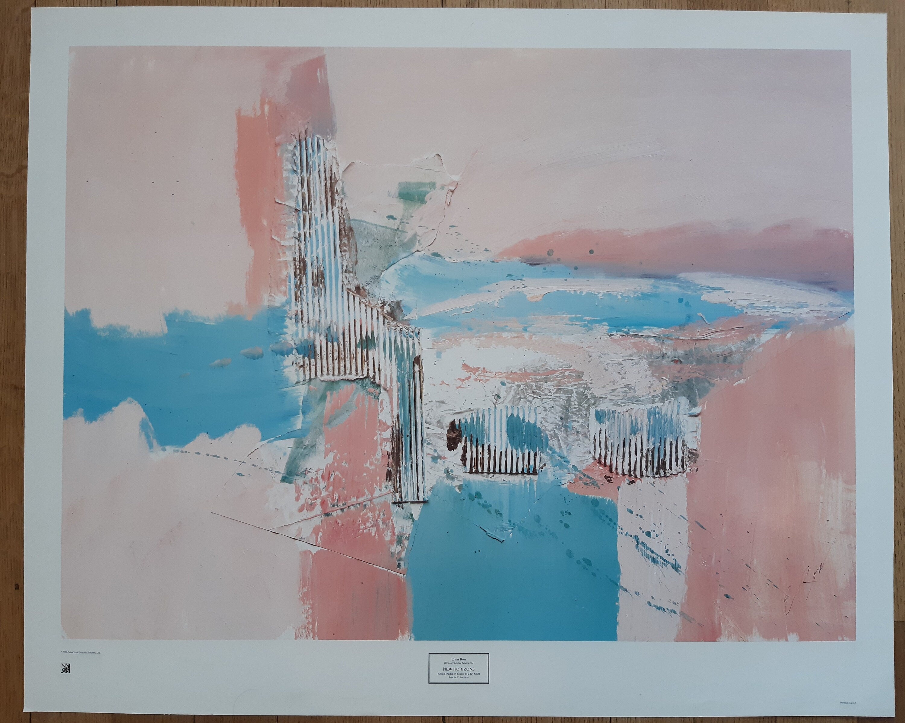 Elaine Rose Originalkunst-Poster – 89,5×73 cm (35.2"×28.7")