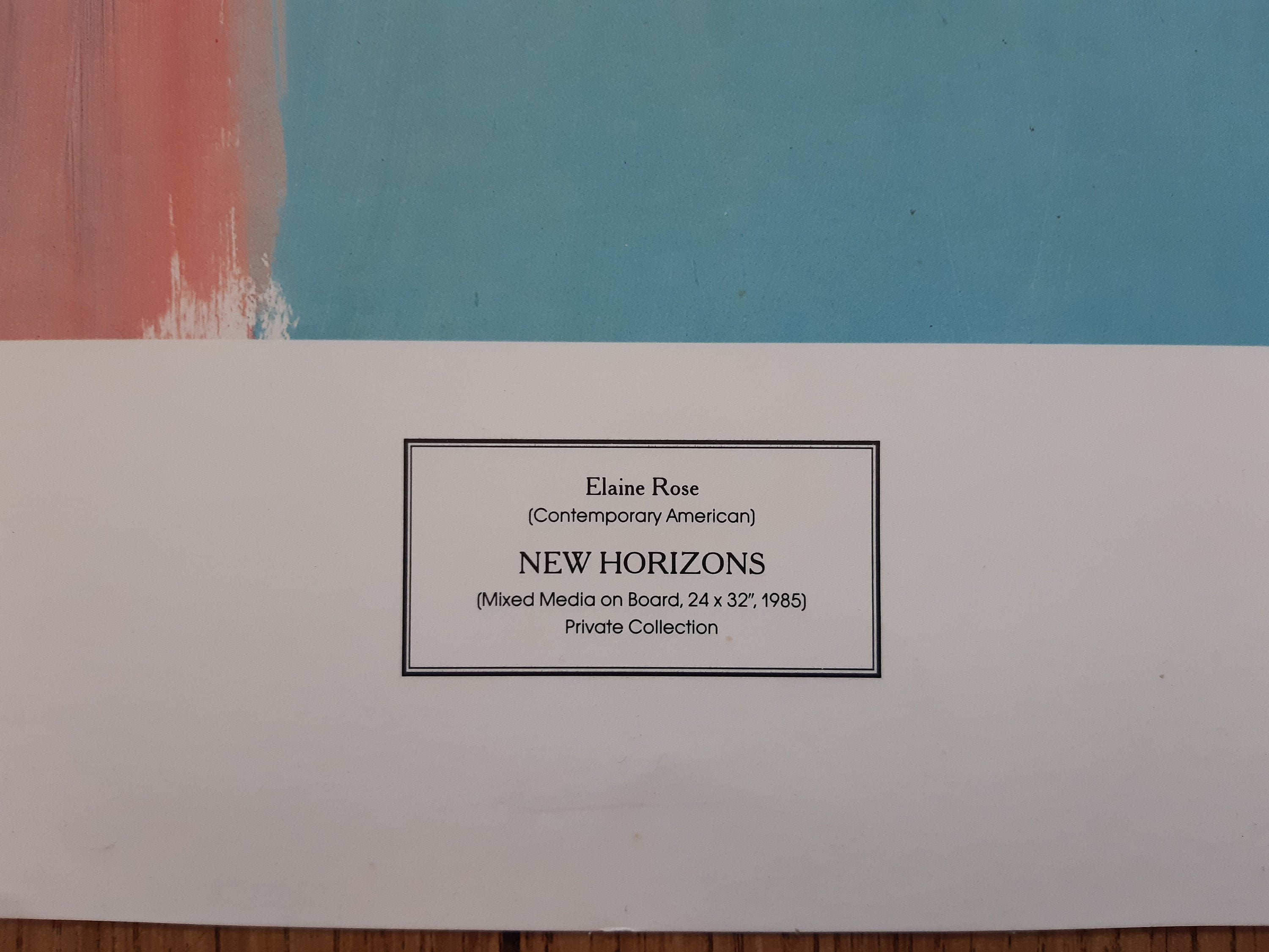 Elaine Rose Originalkunst-Poster – 89,5×73 cm (35.2"×28.7")