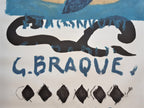 Georges Braque original art exhibition poster - 35.8"×50.0" (91×127cm)