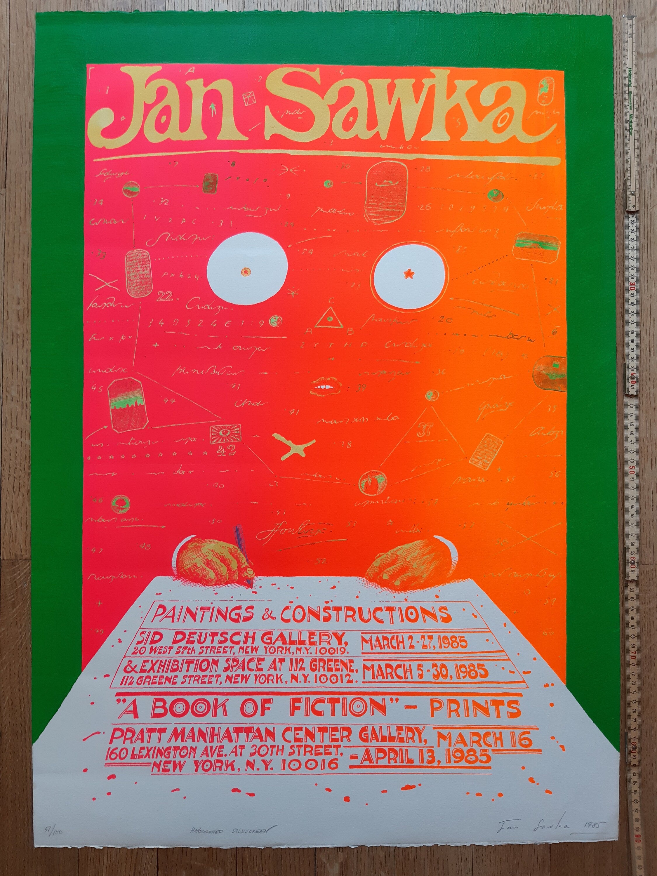 Jan Sawka Original-Kunstplakat, handsigniert – 25.0"×35.6" (63.5×90.5cm)