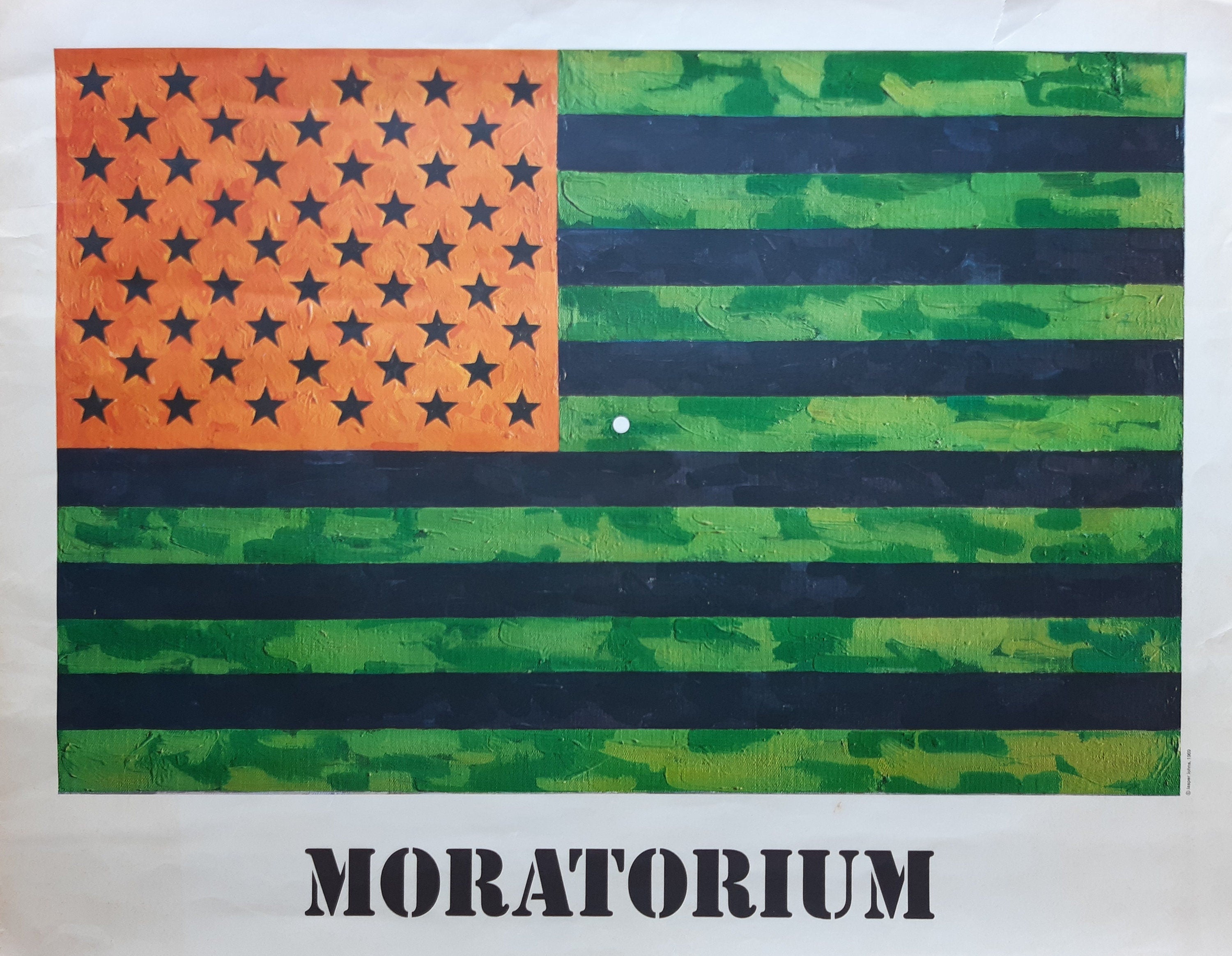 Jasper Johns Original Vintage-Kunstposter - 73×57 cm (28.7"×22.4")