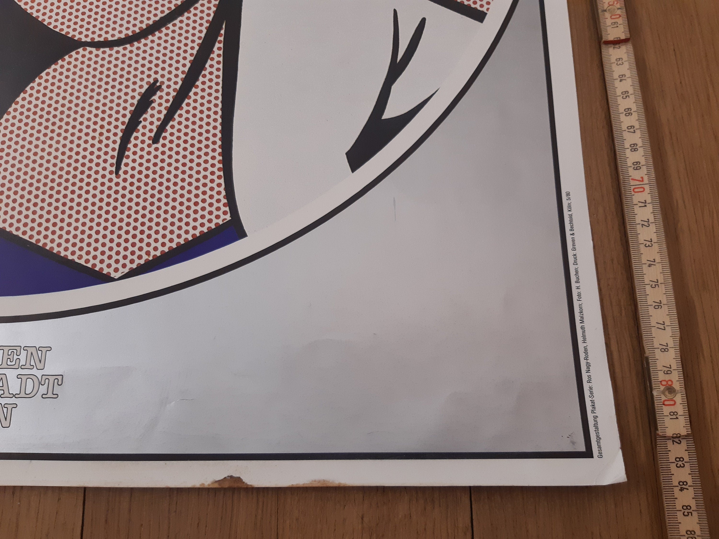 Roy Lichtenstein Original-Kunstposter – 59×84 cm